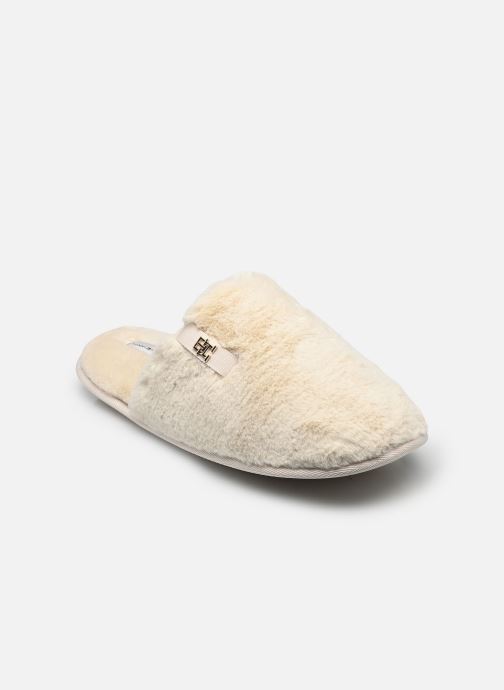 Tommy Hilfiger Chaussons TH FAUX FUR HOUSE SH femme blanc