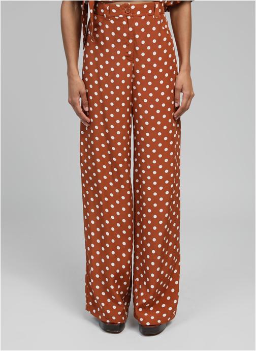 An'ge Pantalons droit PANTALON PHOEBEE palinto caramel femme marron