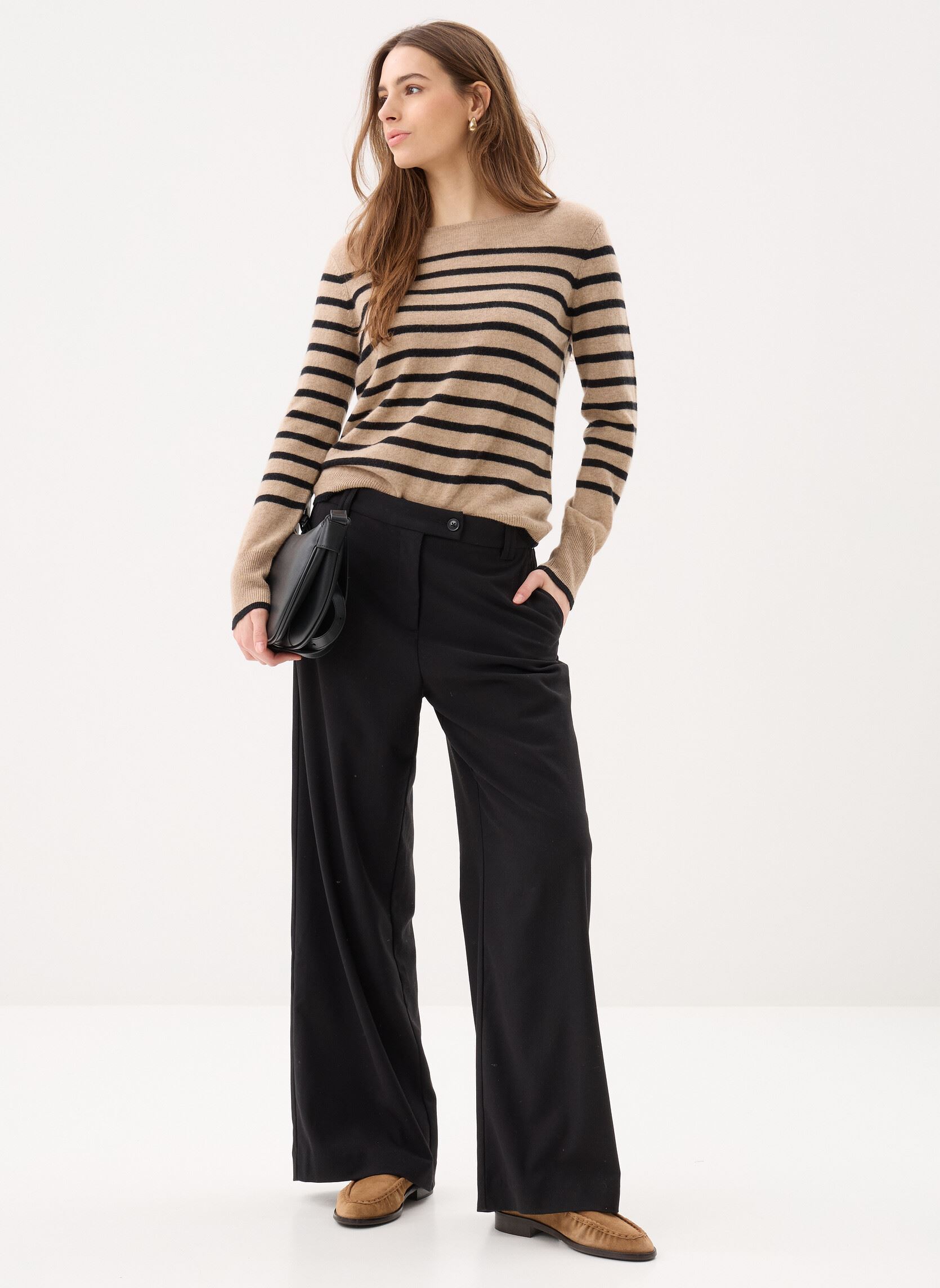 Pantalones anchos PANTA-LARGE-CITY mujer negro Georgia Rose Pantalones anchos PANTA-LARGE-CITY mujer negro BLACK BEAUTY