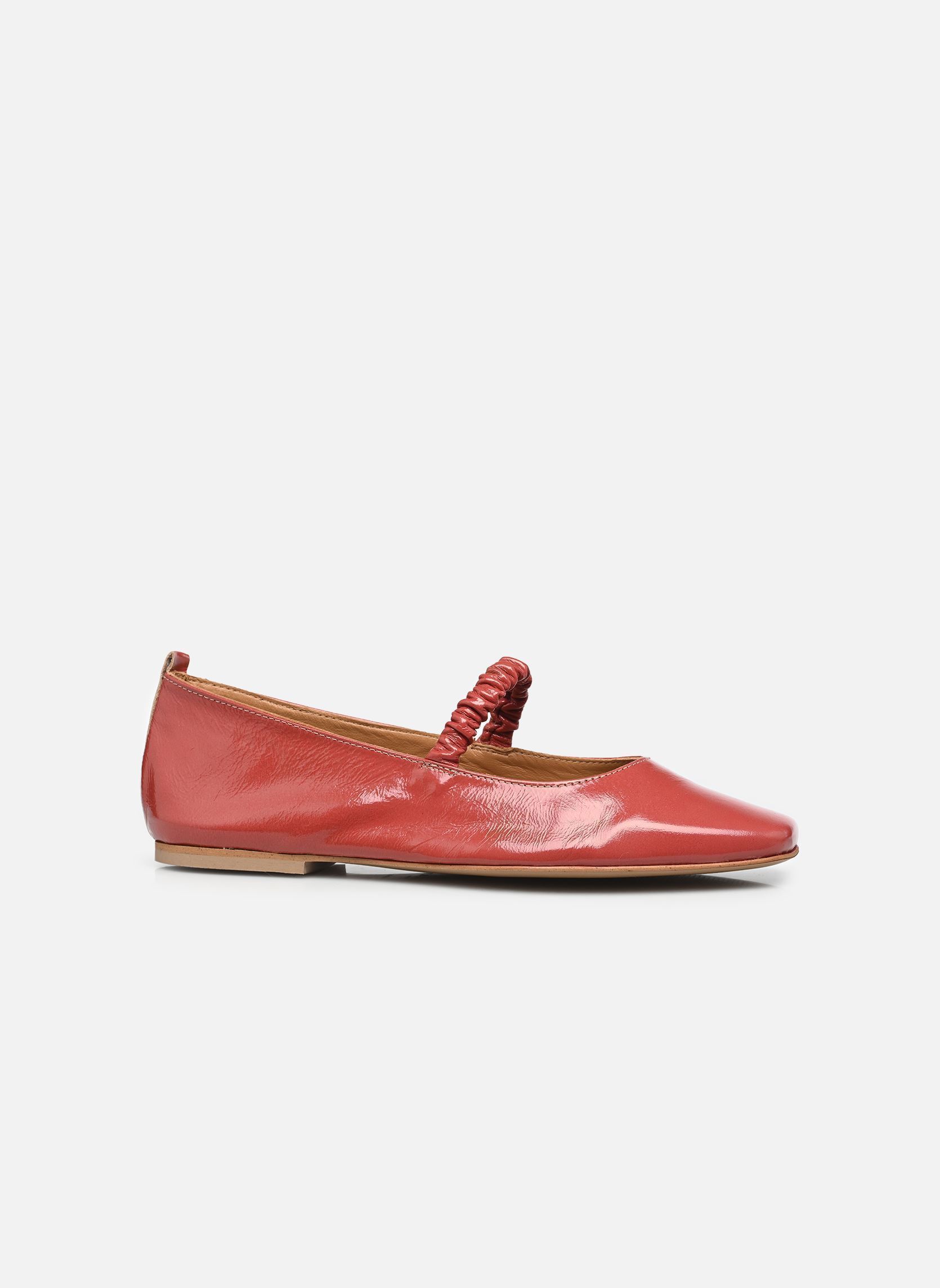 Klassische Ballerinas SERRA damen rosa Odaje Klassische Ballerinas SERRA damen rosa CUIR PLISSÉ VERNI ROSE