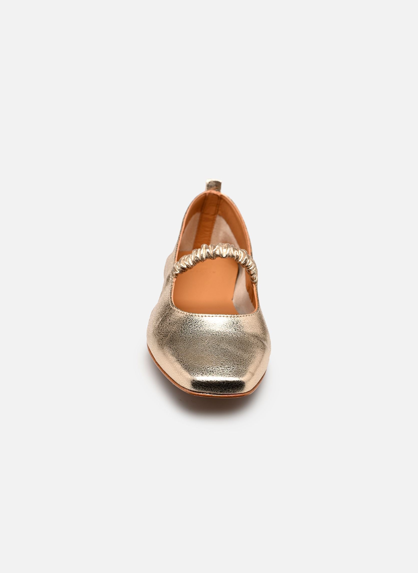 Klassische Ballerinas SERRA damen gold und bronze Odaje Klassische Ballerinas SERRA damen gold und bronze CUIR DORÉ