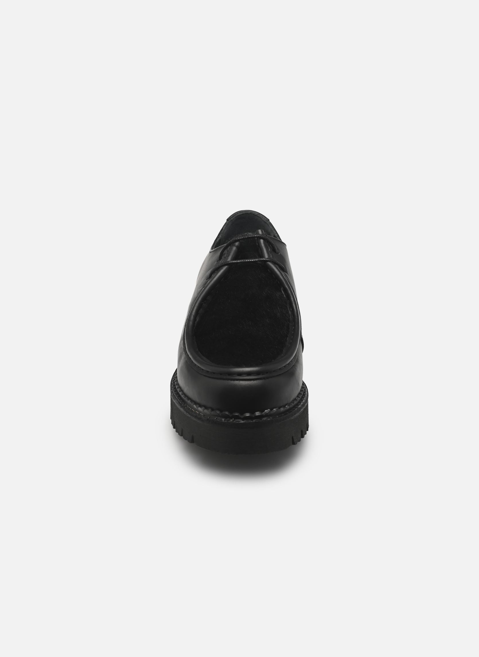 Derbys DEBORAH damen schwarz Odaje Derbys DEBORAH damen schwarz CUIR NOIR ET PONY NOIR