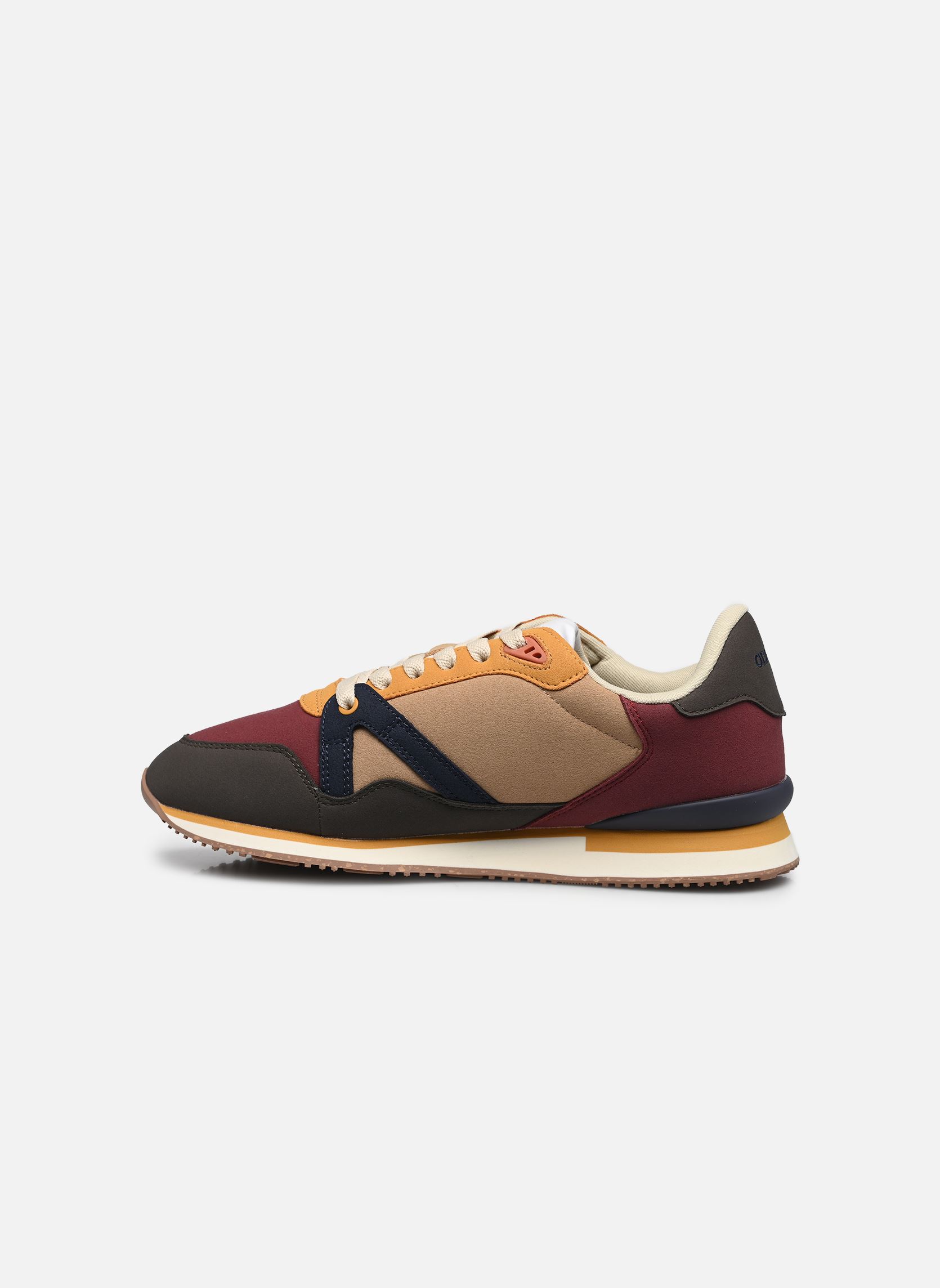 Baskets ANDRÉ homme vert Odaje Baskets ANDRÉ homme vert KAKI BORDEAUX MOUTARDE