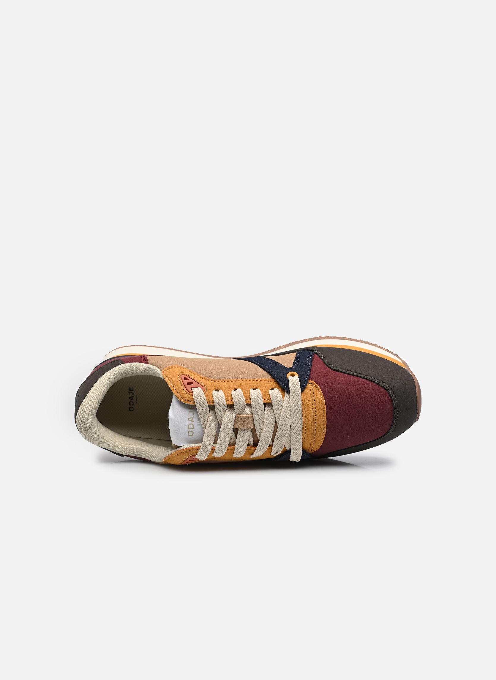 Baskets ANDRÉ homme vert Odaje Baskets ANDRÉ homme vert KAKI BORDEAUX MOUTARDE
