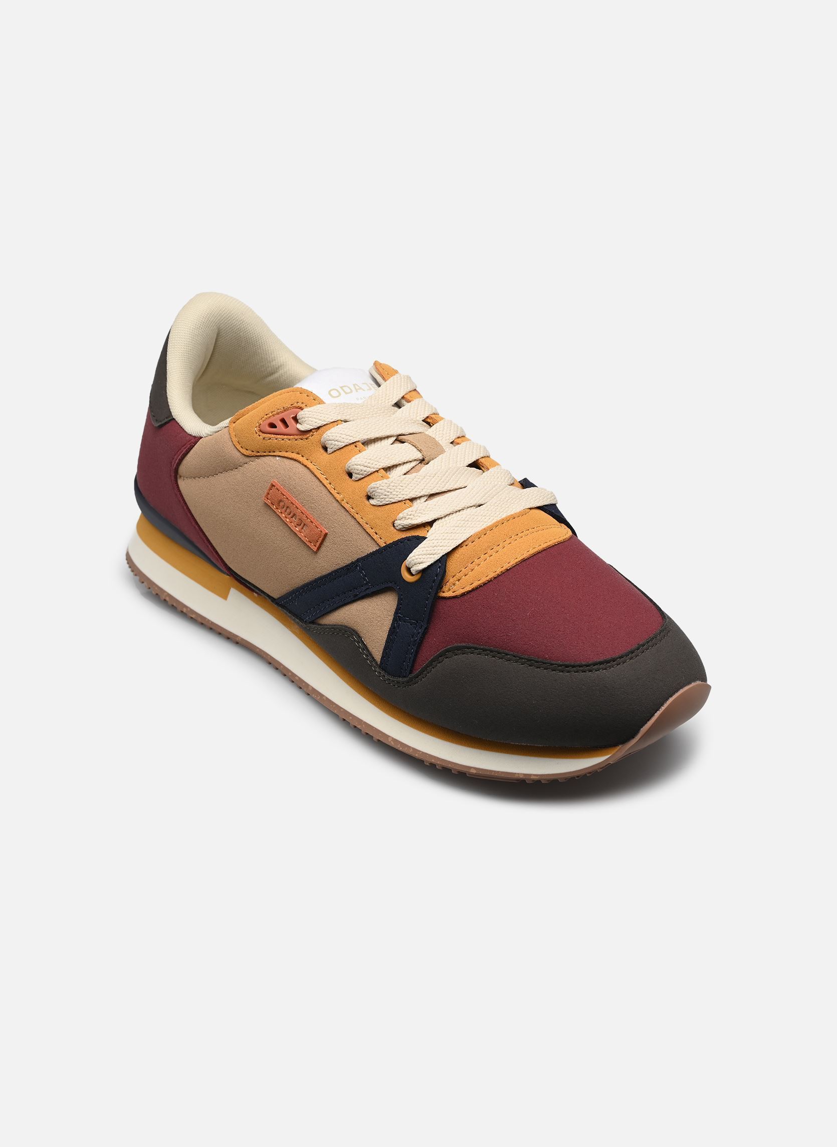 Baskets ANDRÉ homme vert Odaje Baskets ANDRÉ homme vert KAKI BORDEAUX MOUTARDE