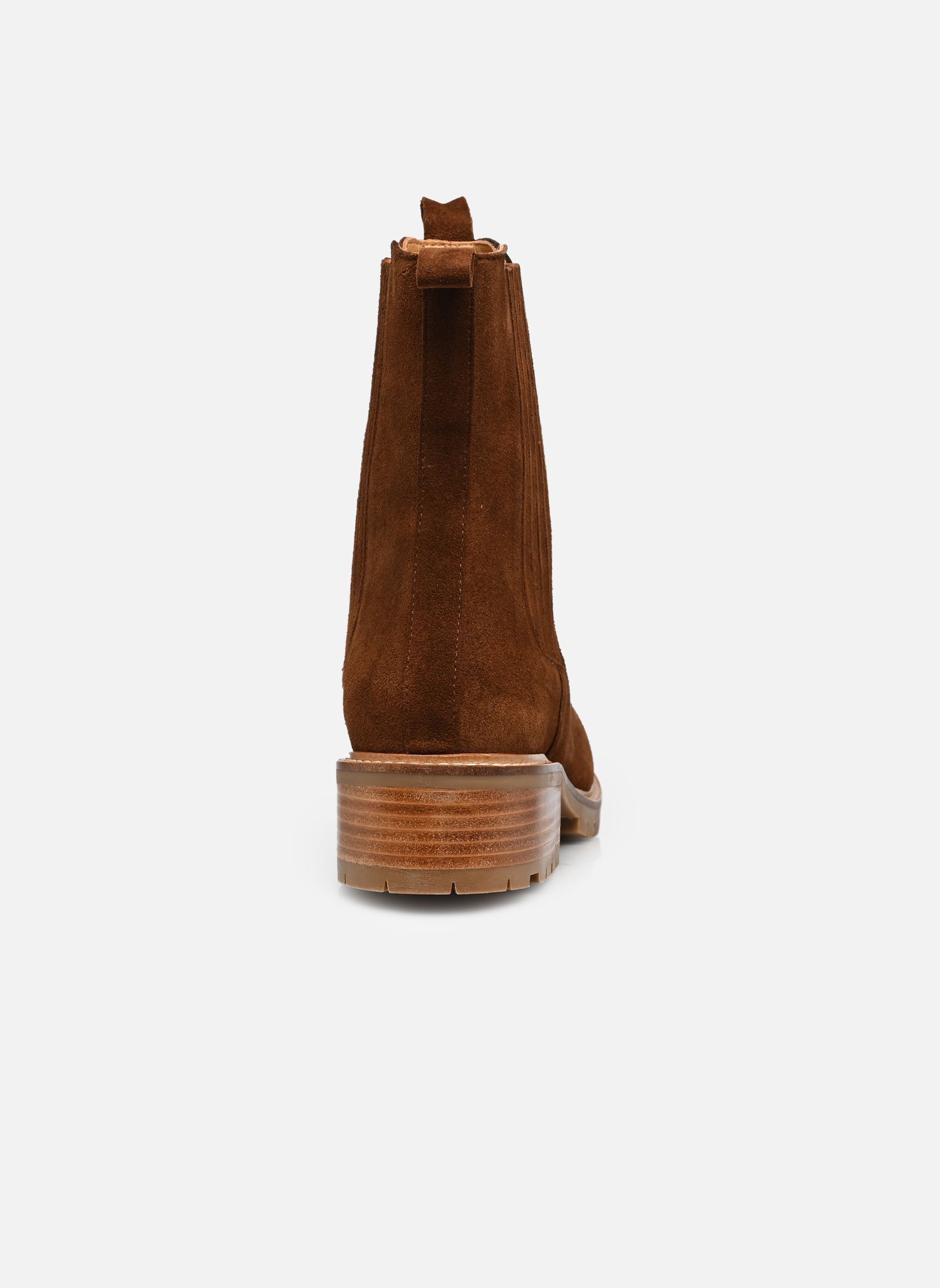 Bottines et boots DORIANNE femme marron Odaje Bottines et boots DORIANNE femme marron SUÈDE MARRON