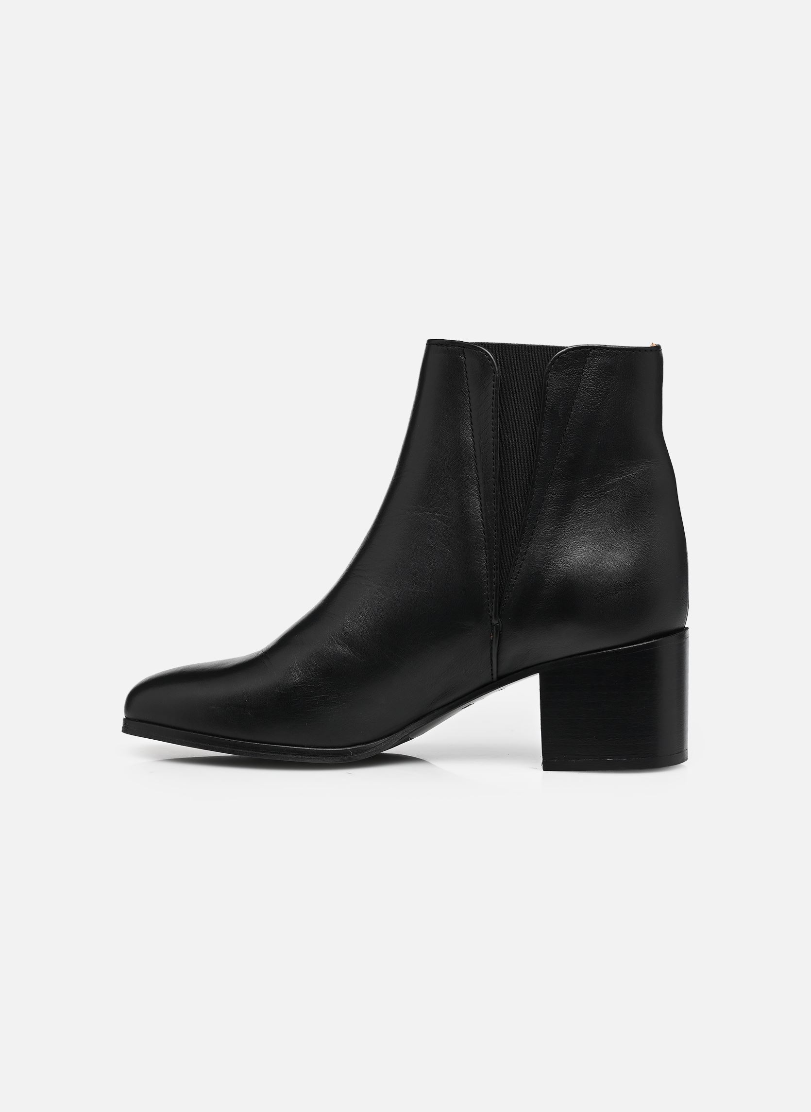 Bottines et boots JEANNE M femme noir Odaje Bottines et boots JEANNE M femme noir CUIR NOIR