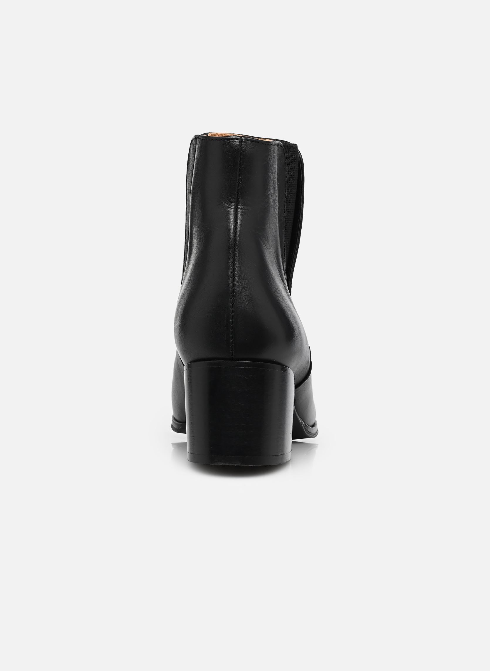 Bottines et boots JEANNE M femme noir Odaje Bottines et boots JEANNE M femme noir CUIR NOIR