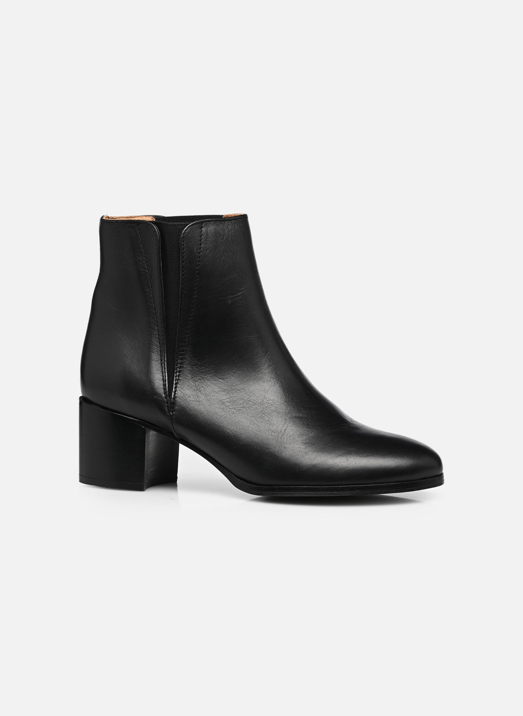 Bottines et boots JEANNE M femme noir Odaje Bottines et boots JEANNE M femme noir CUIR NOIR