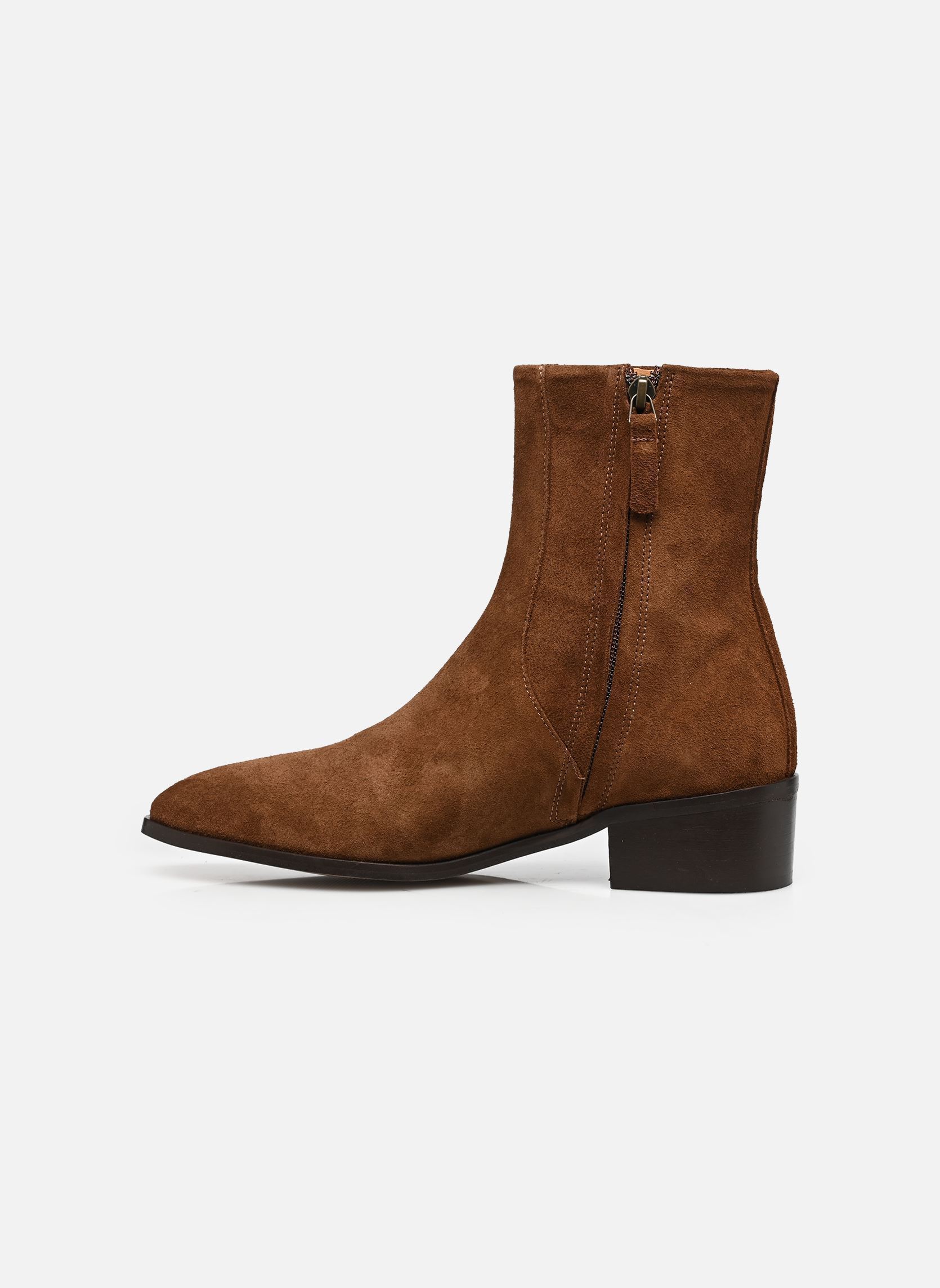 Bottines et boots SYBILLE femme marron Odaje Bottines et boots SYBILLE femme marron SUÈDE MARRON