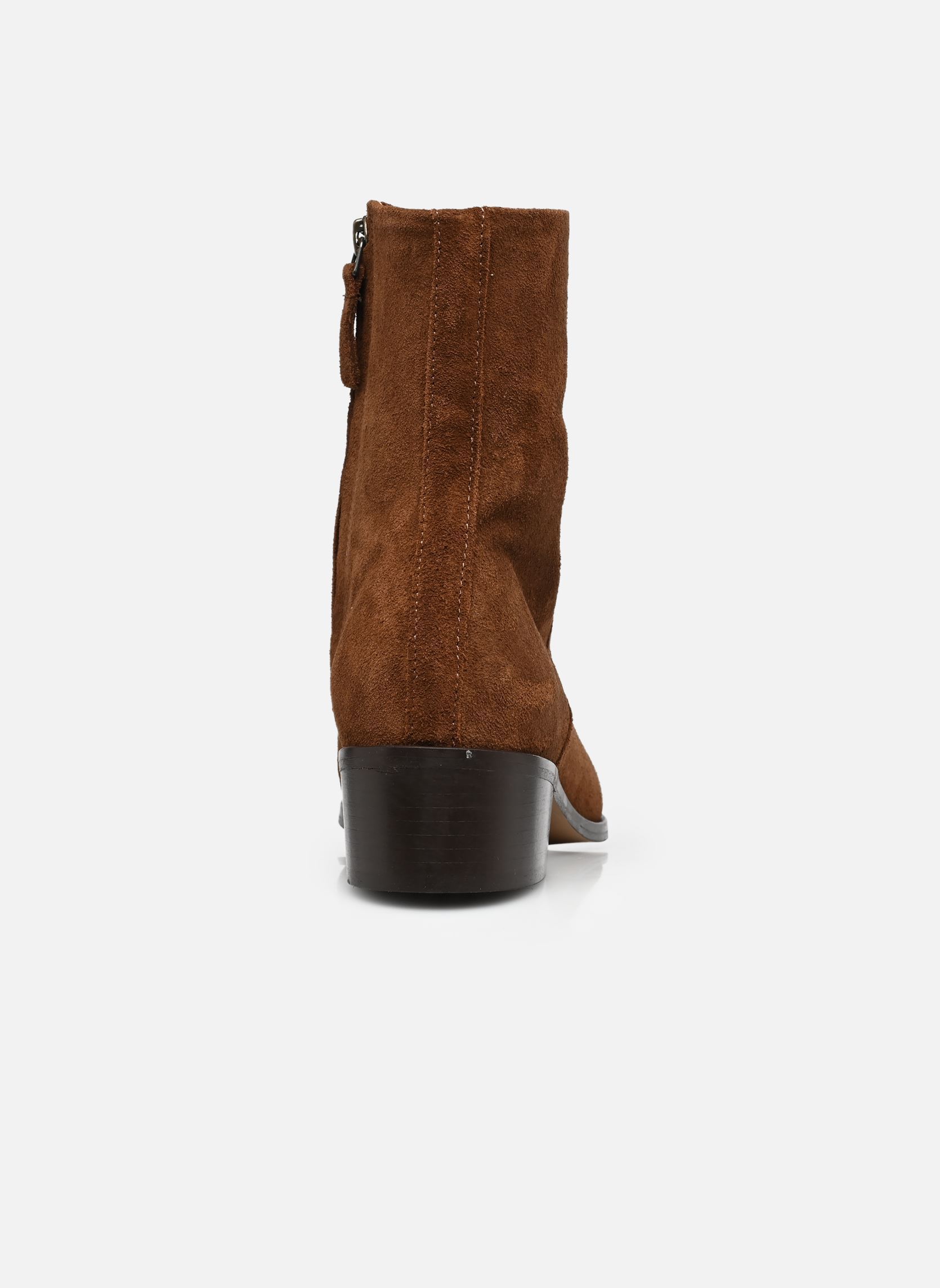 Bottines et boots SYBILLE femme marron Odaje Bottines et boots SYBILLE femme marron SUÈDE MARRON