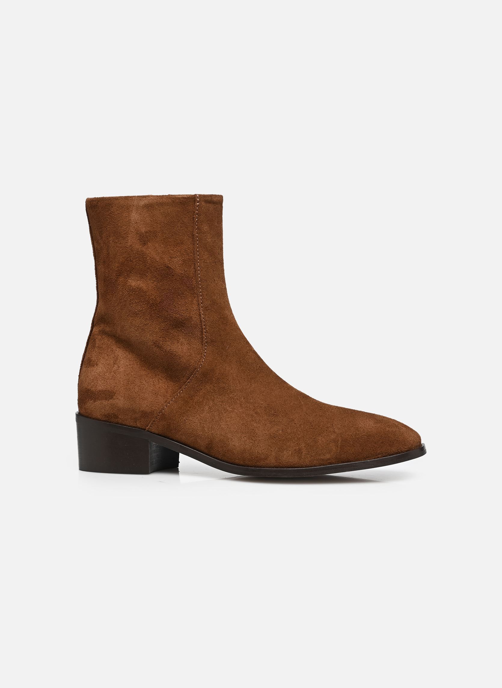 Bottines et boots SYBILLE femme marron Odaje Bottines et boots SYBILLE femme marron SUÈDE MARRON