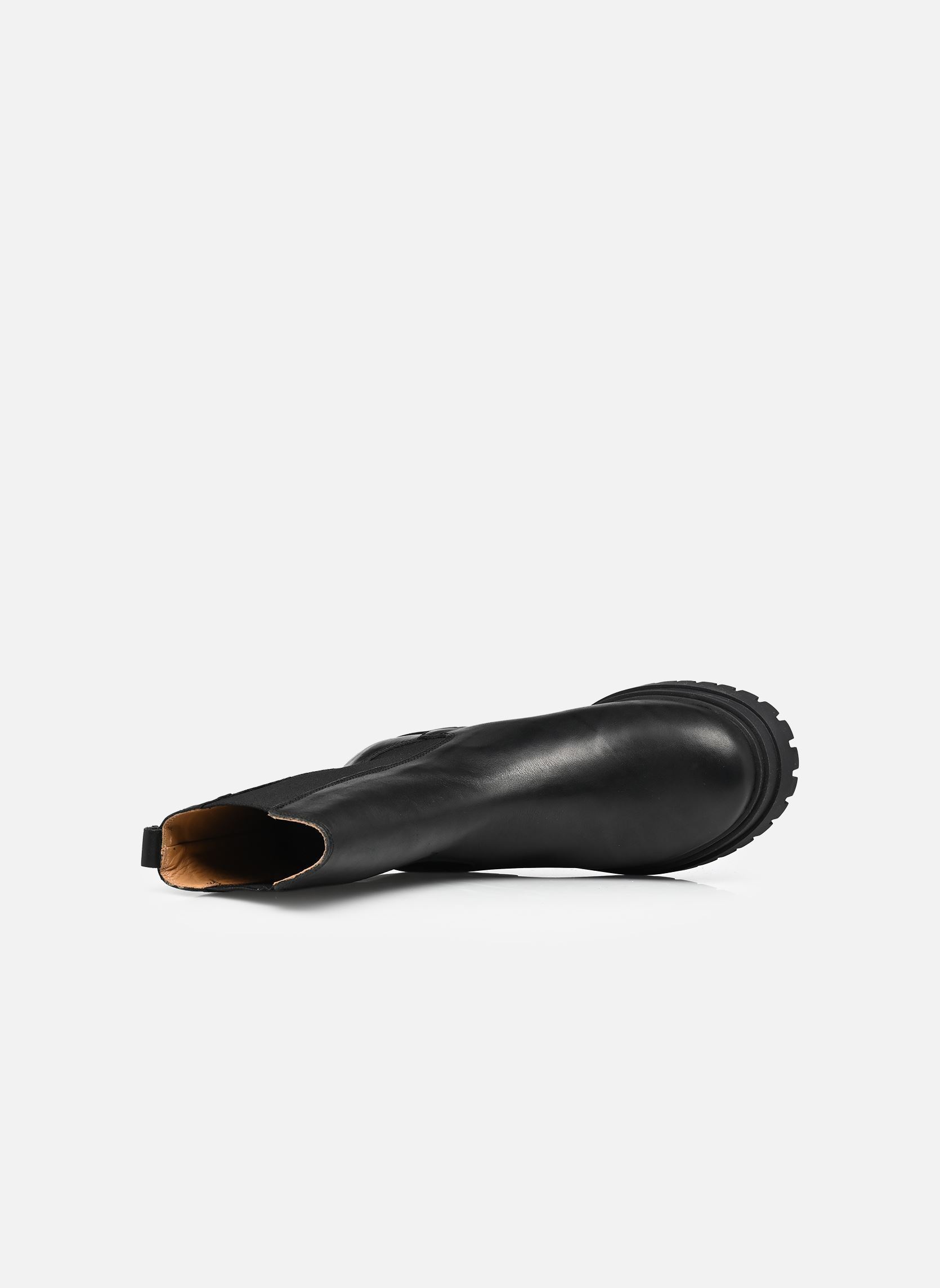 Enkellaarzen en boots AMÉLIE dames zwart Odaje Enkellaarzen en boots AMÉLIE dames zwart CUIR NOIR
