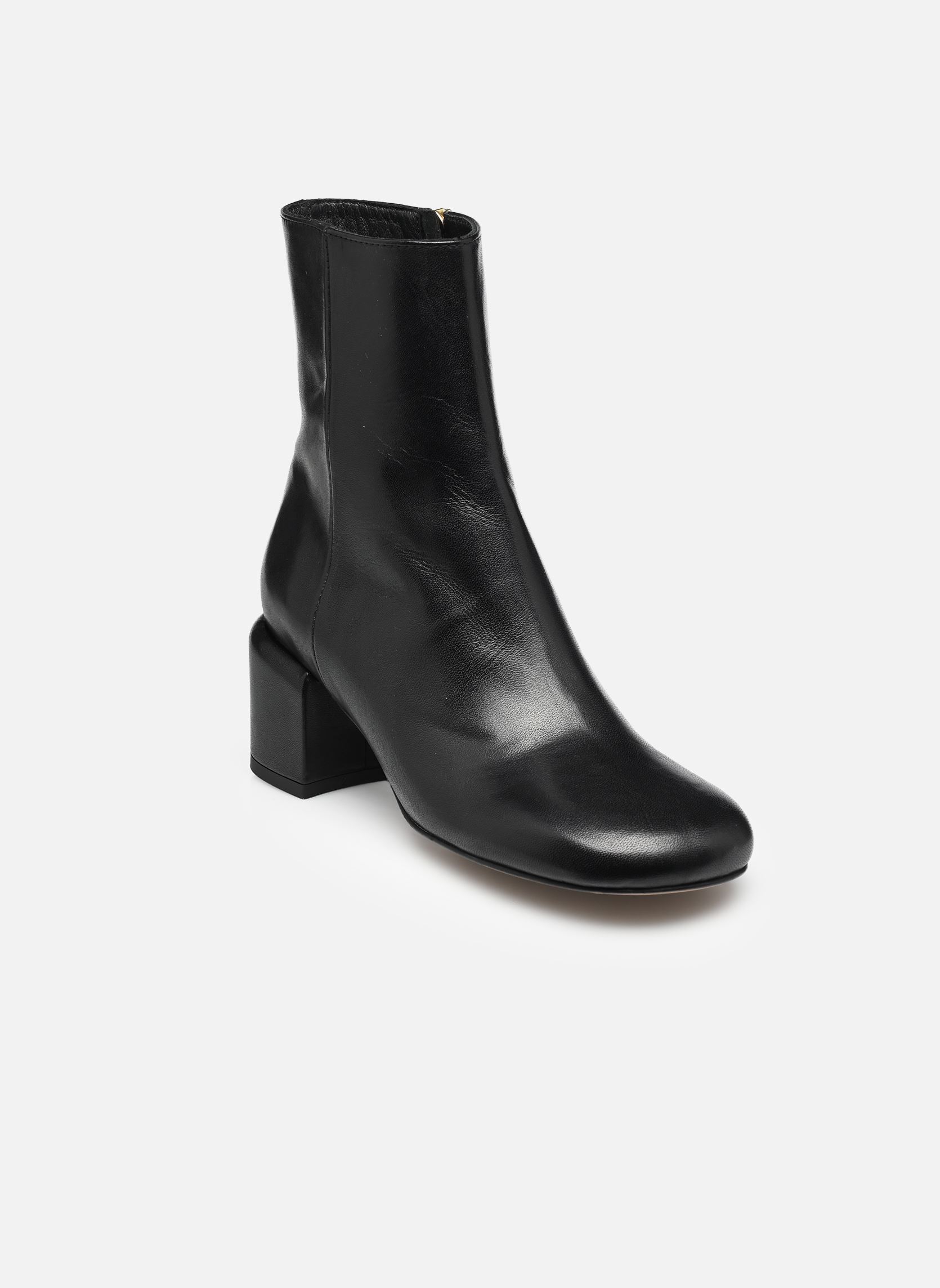 Enkellaarzen en boots TASMIN dames zwart Odaje Enkellaarzen en boots TASMIN dames zwart CUIR NOIR