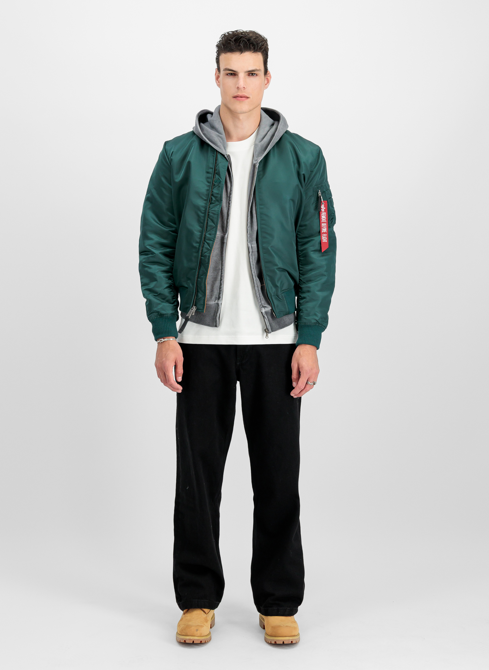 Blousons MA-1 VF 59 Bomber Jacket homme vert Alpha Industries Blousons MA-1 VF 59 Bomber Jacket homme vert Vert