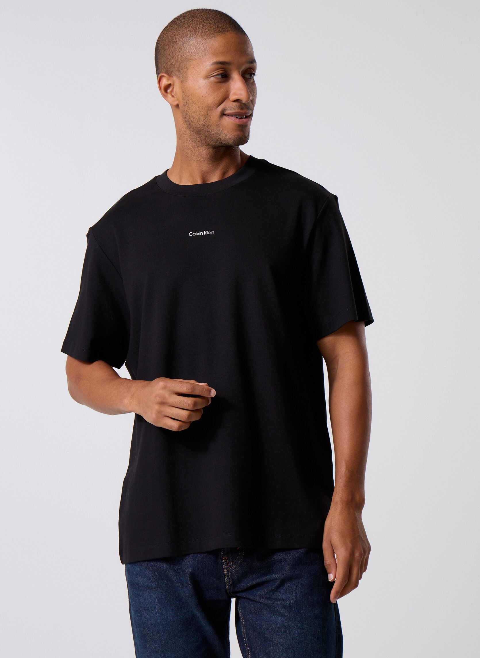 Vêtements Calvin Klein Ss Stretch Pique Nano Easy Tee pour - vue 2