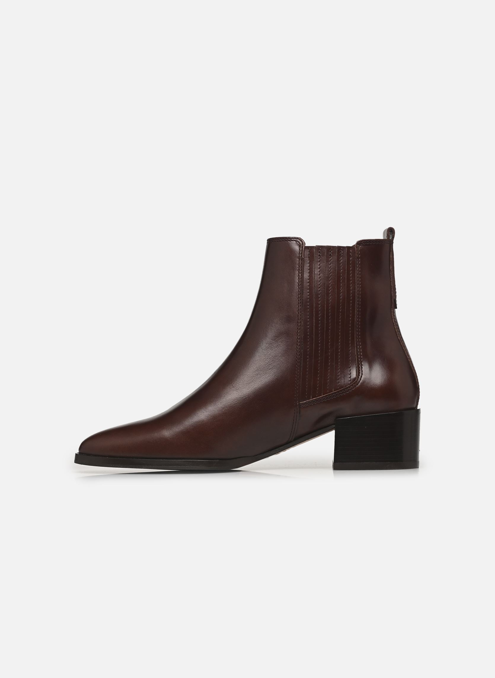 Stiefeletten und Stiefel Bottines n°408 - Cuir - Ebène damen braun Rivecour Stiefeletten und Stiefel Bottines n°408 - Cuir - Ebène damen braun EBÈNE