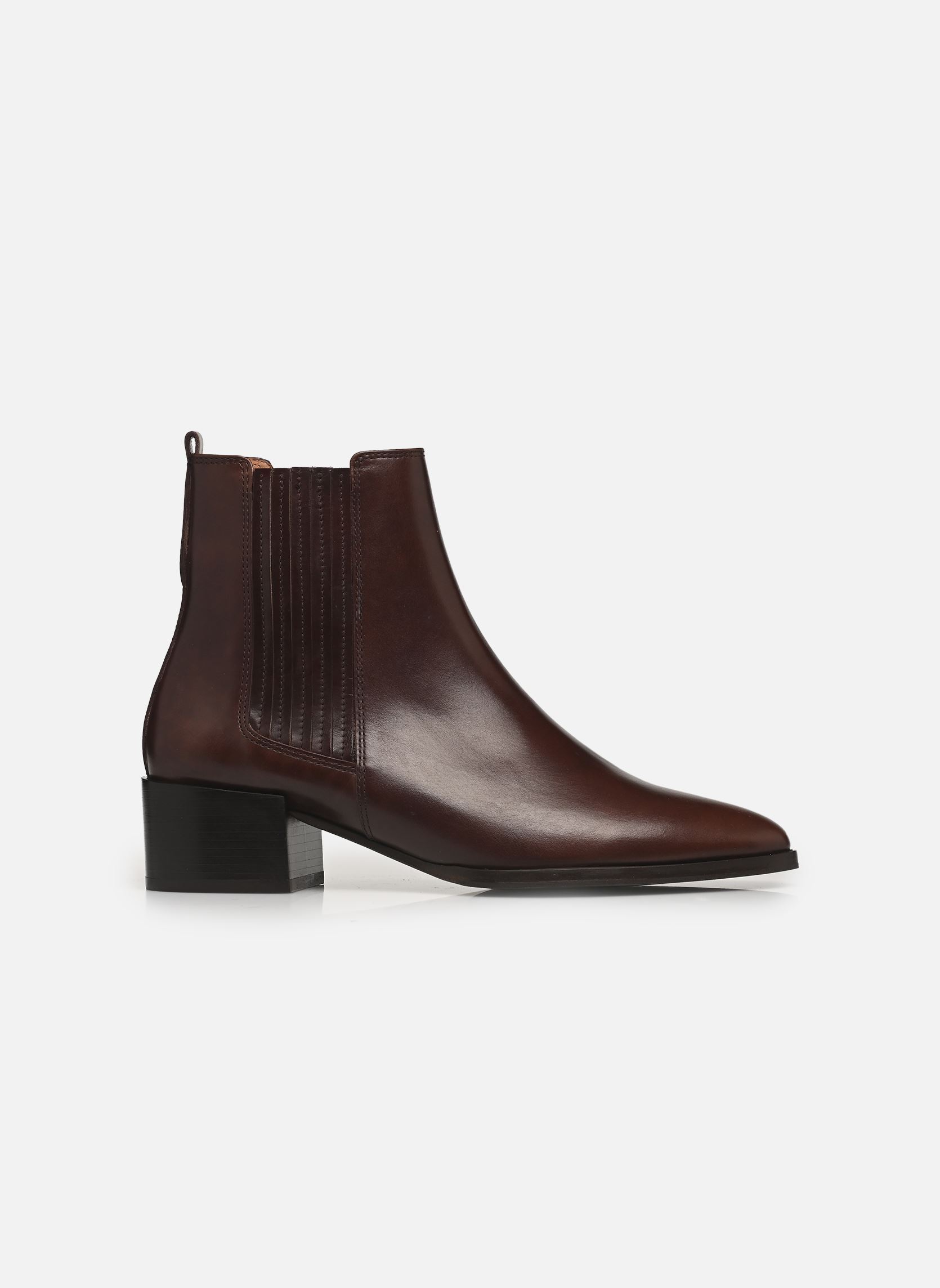 Stiefeletten und Stiefel Bottines n°408 - Cuir - Ebène damen braun Rivecour Stiefeletten und Stiefel Bottines n°408 - Cuir - Ebène damen braun EBÈNE
