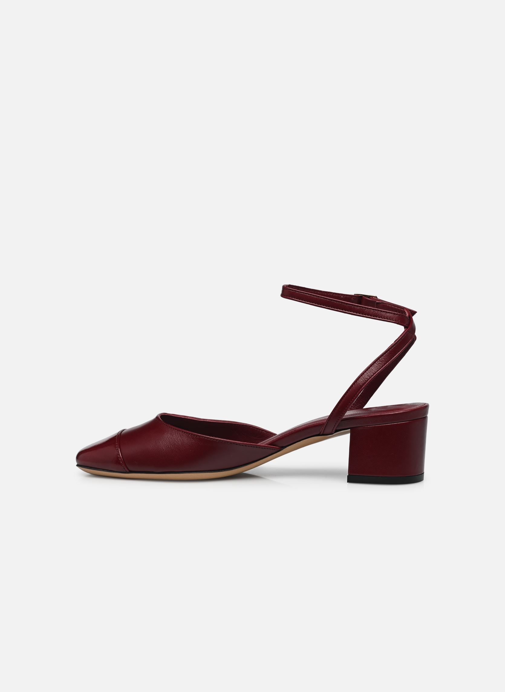 Escarpins à brides Babies n°429 - Cuir nappa / Cuir vernis femme bordeaux Rivecour Escarpins à brides Babies n°429 - Cuir nappa / Cuir vernis femme bordeaux BORDEAUX