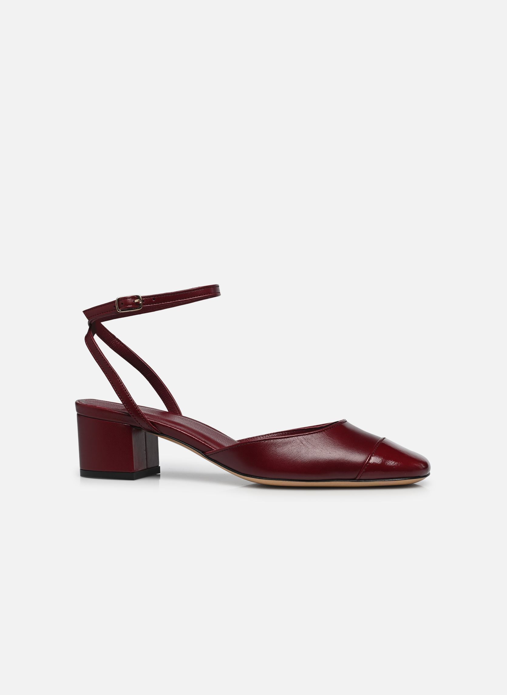 Escarpins à brides Babies n°429 - Cuir nappa / Cuir vernis femme bordeaux Rivecour Escarpins à brides Babies n°429 - Cuir nappa / Cuir vernis femme bordeaux BORDEAUX