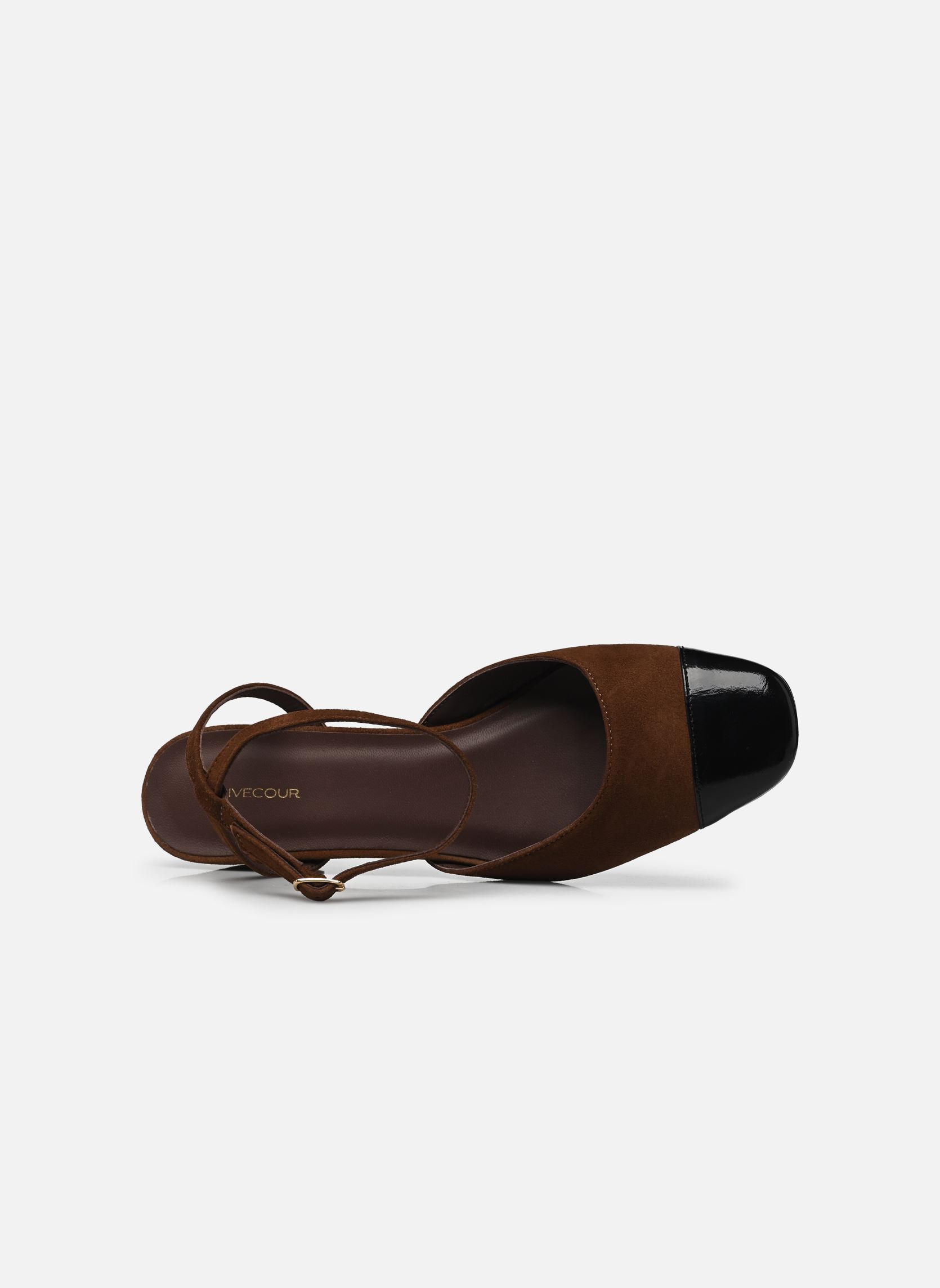 Pumps mit Riemchen Babies n°429 - Suède / Cuir vernis - Noi damen braun Rivecour Pumps mit Riemchen Babies n°429 - Suède / Cuir vernis - Noi damen braun NOISETTE