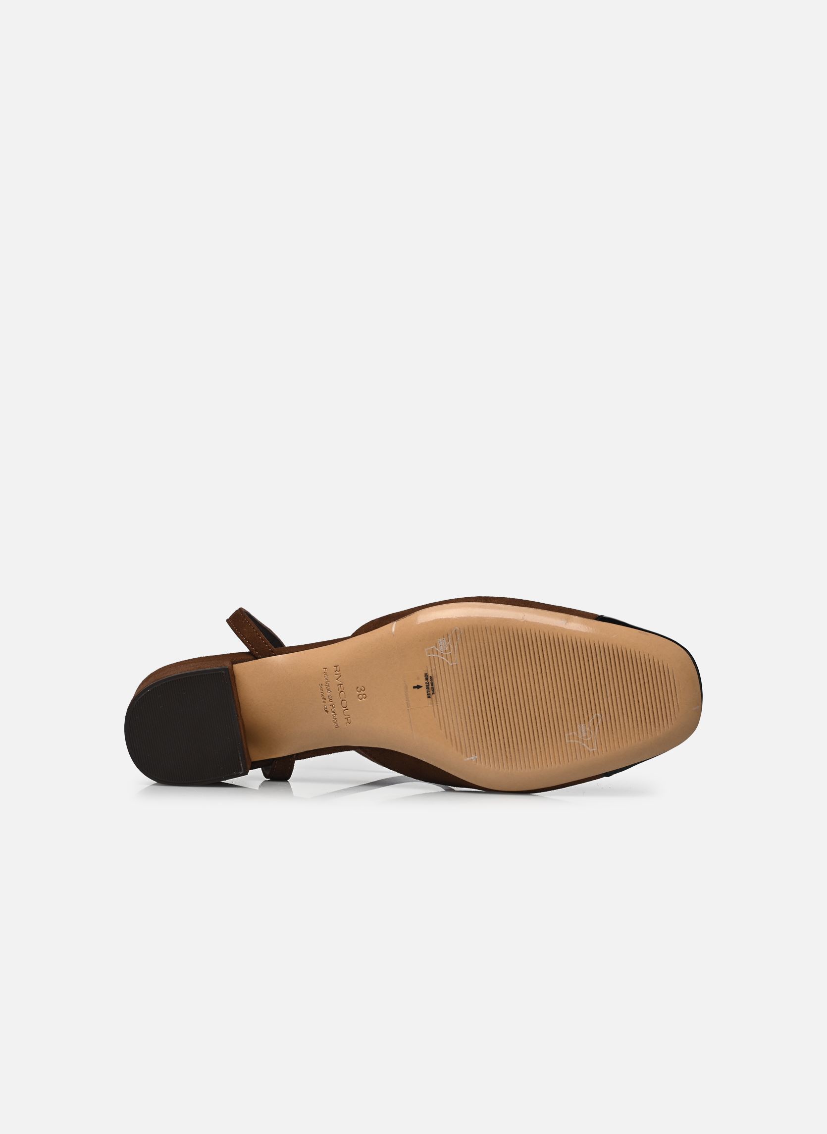 Pumps mit Riemchen Babies n°429 - Suède / Cuir vernis - Noi damen braun Rivecour Pumps mit Riemchen Babies n°429 - Suède / Cuir vernis - Noi damen braun NOISETTE