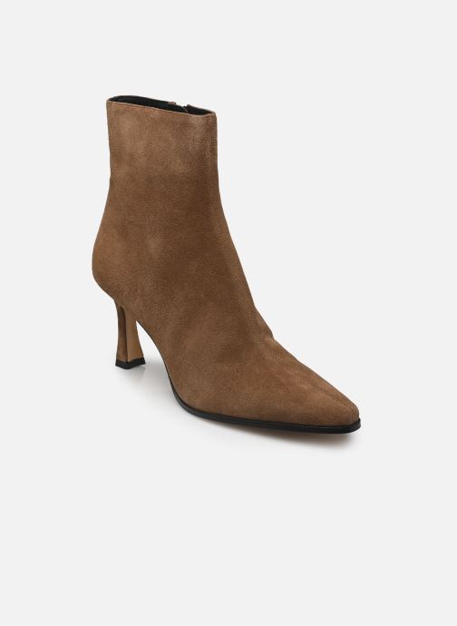Rivecour Enkellaarzen en boots Bottines n°713 - Suède - Mocha dames bruin