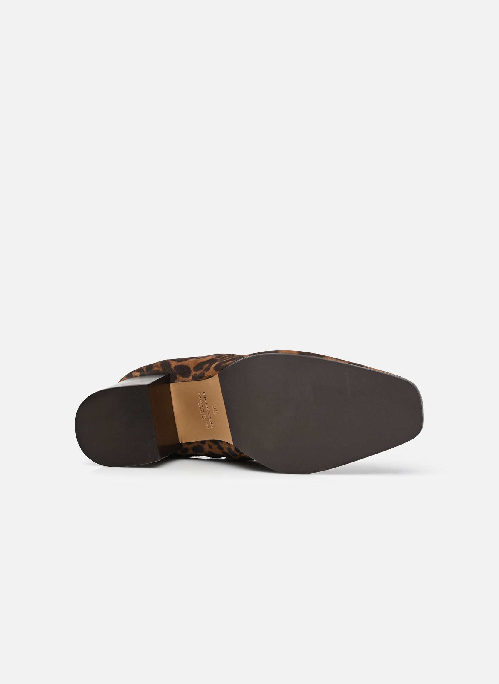 Enkellaarzen en boots Bottines n°670 - Cuir imprimé - Léopard dames bruin Rivecour Enkellaarzen en boots Bottines n°670 - Cuir imprimé - Léopard dames bruin LÉOPARD