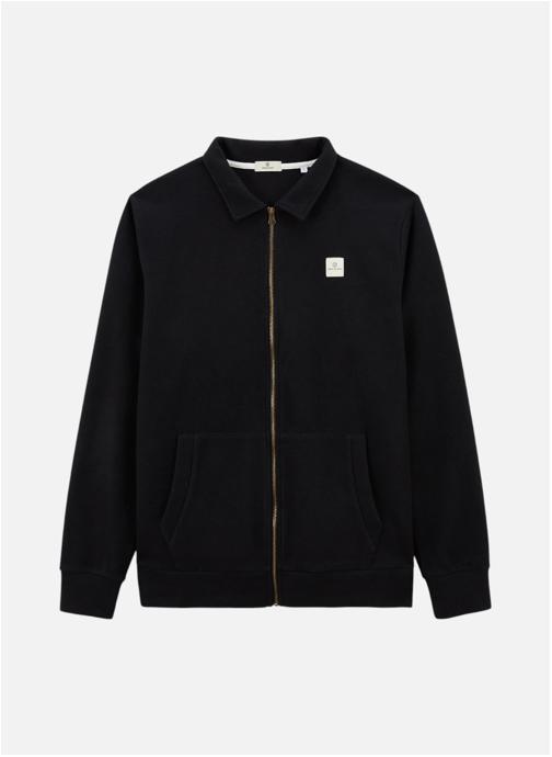 Sweat Serge Blanco Saint Cyp - Col Zippé, Coupe Homme, Coton Molleton 300g/m²