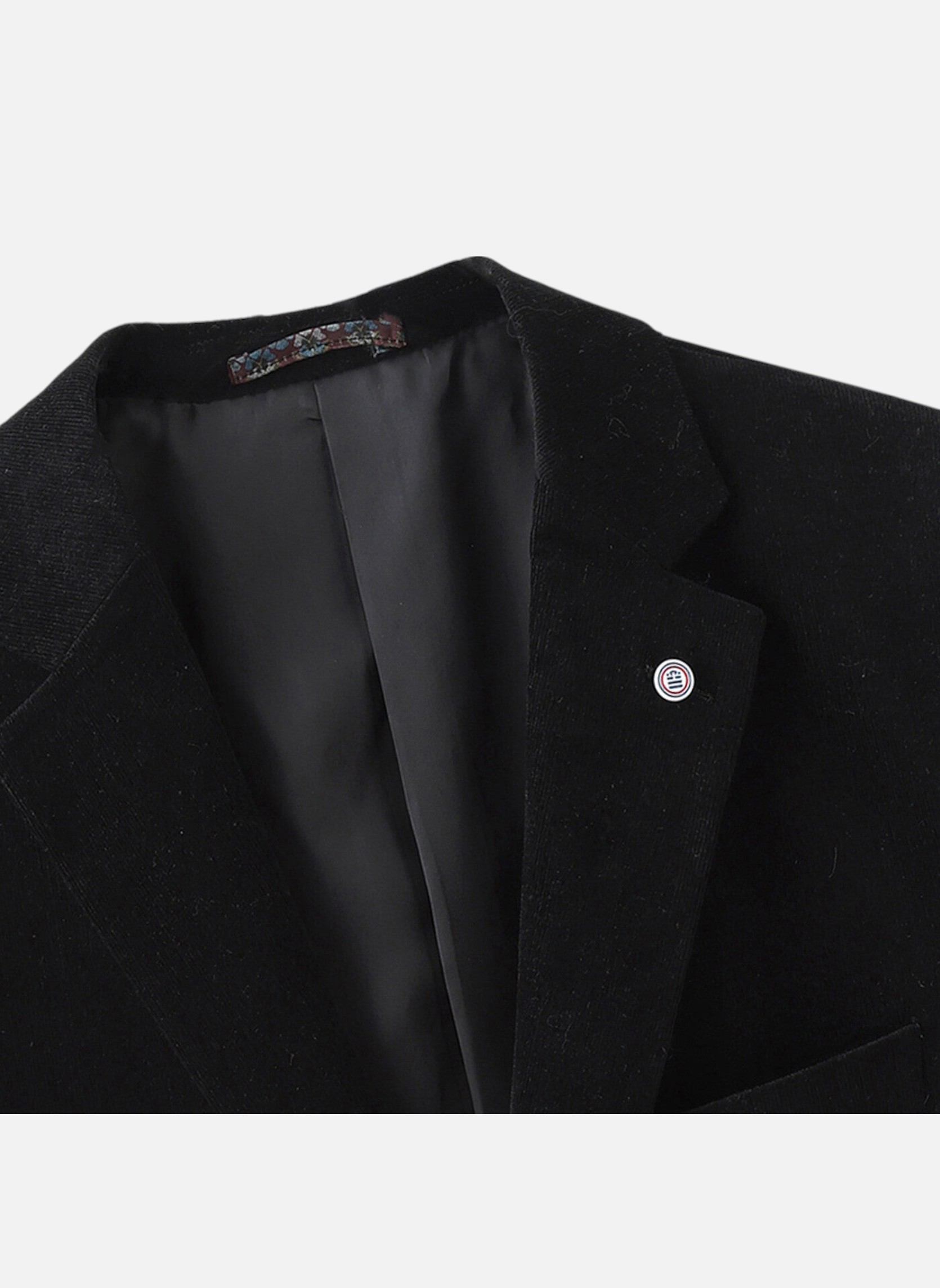 Veste de costume noir jacquard I.Code