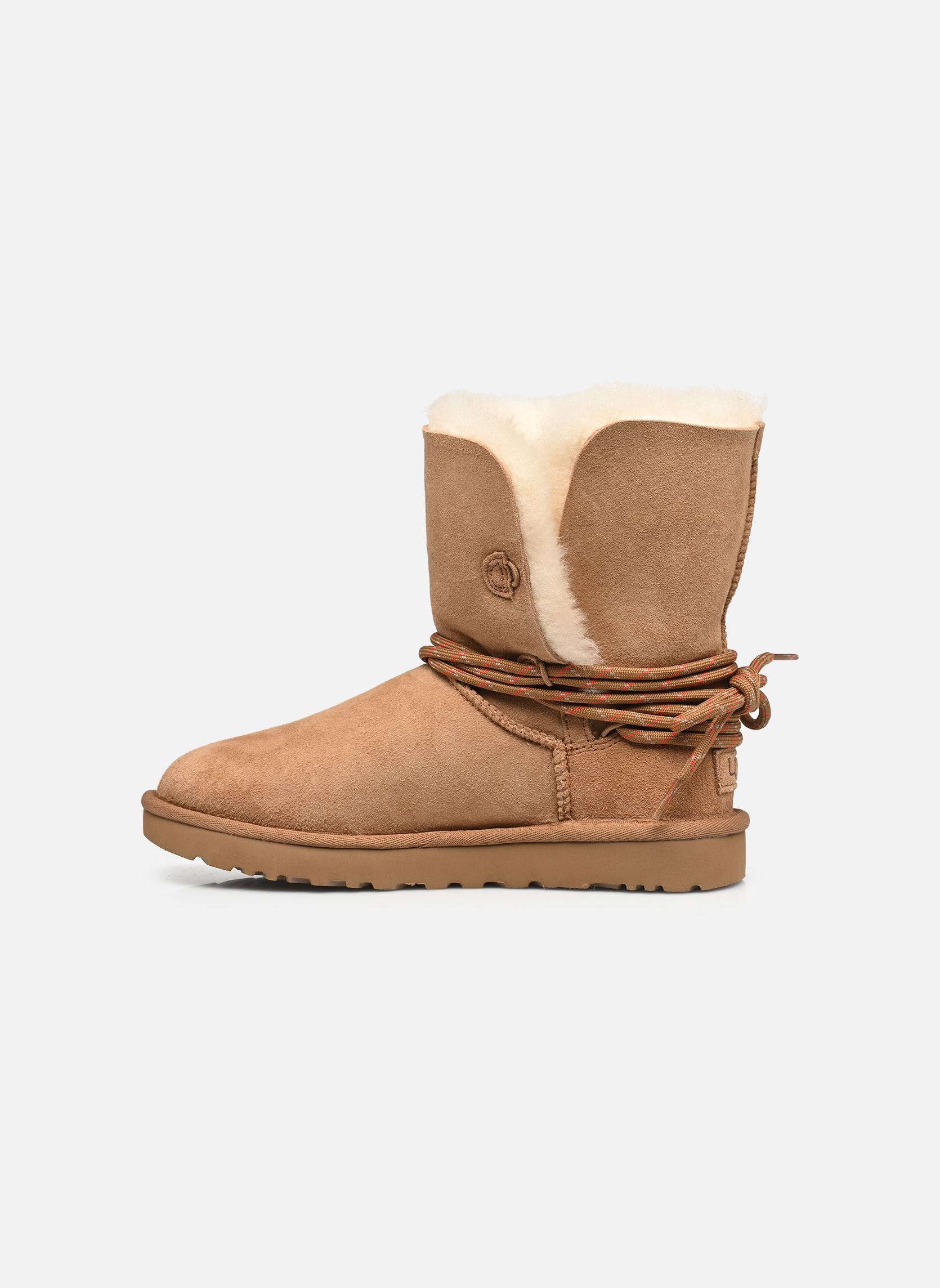 Gefütterte Stiefeletten W Bailey Tie damen braun UGG Gefütterte Stiefeletten W Bailey Tie damen braun CHESTNUT