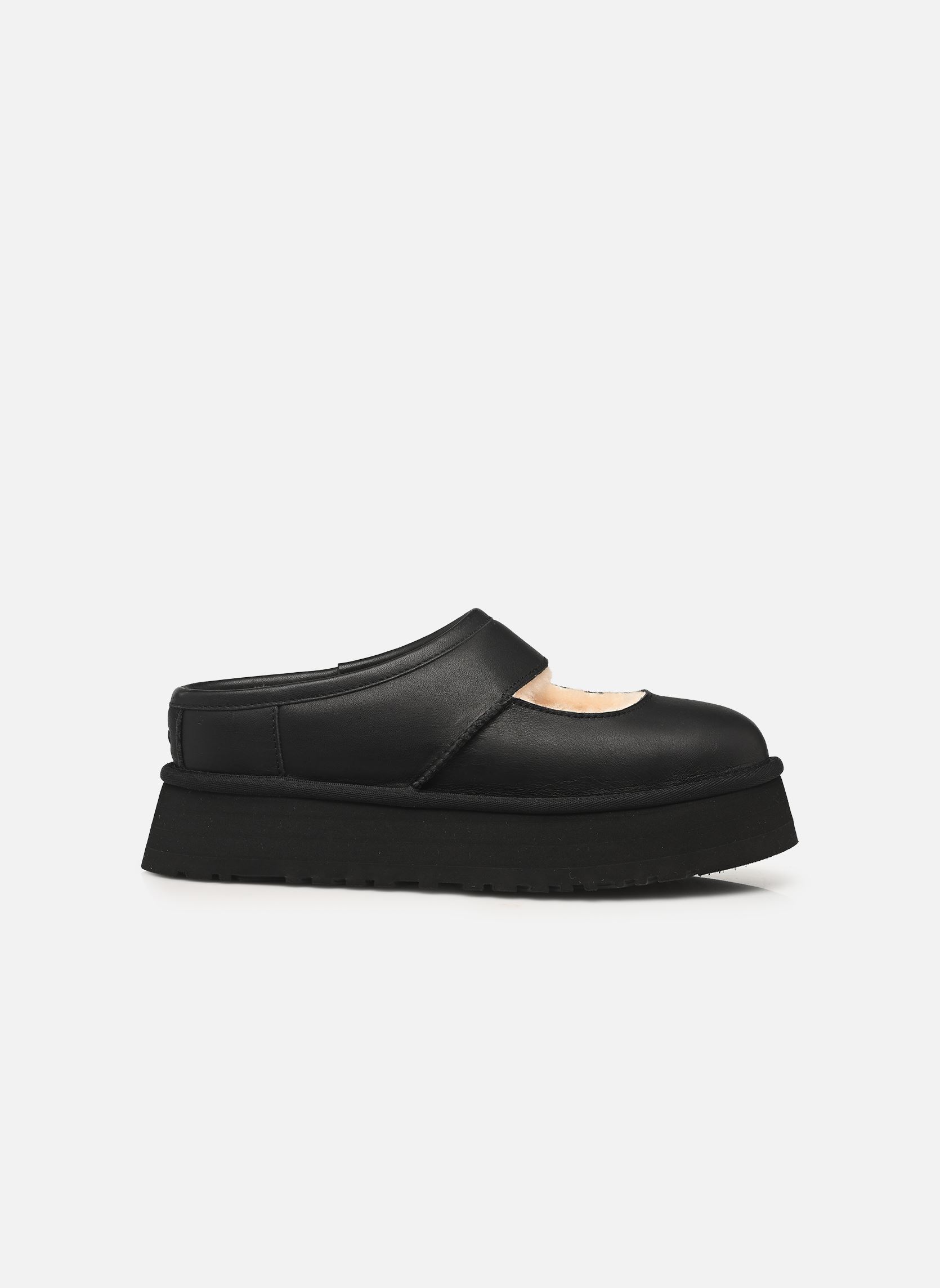 Pantoffels W Bea Mary Jane LTHR dames zwart UGG Pantoffels W Bea Mary Jane LTHR dames zwart BLACK