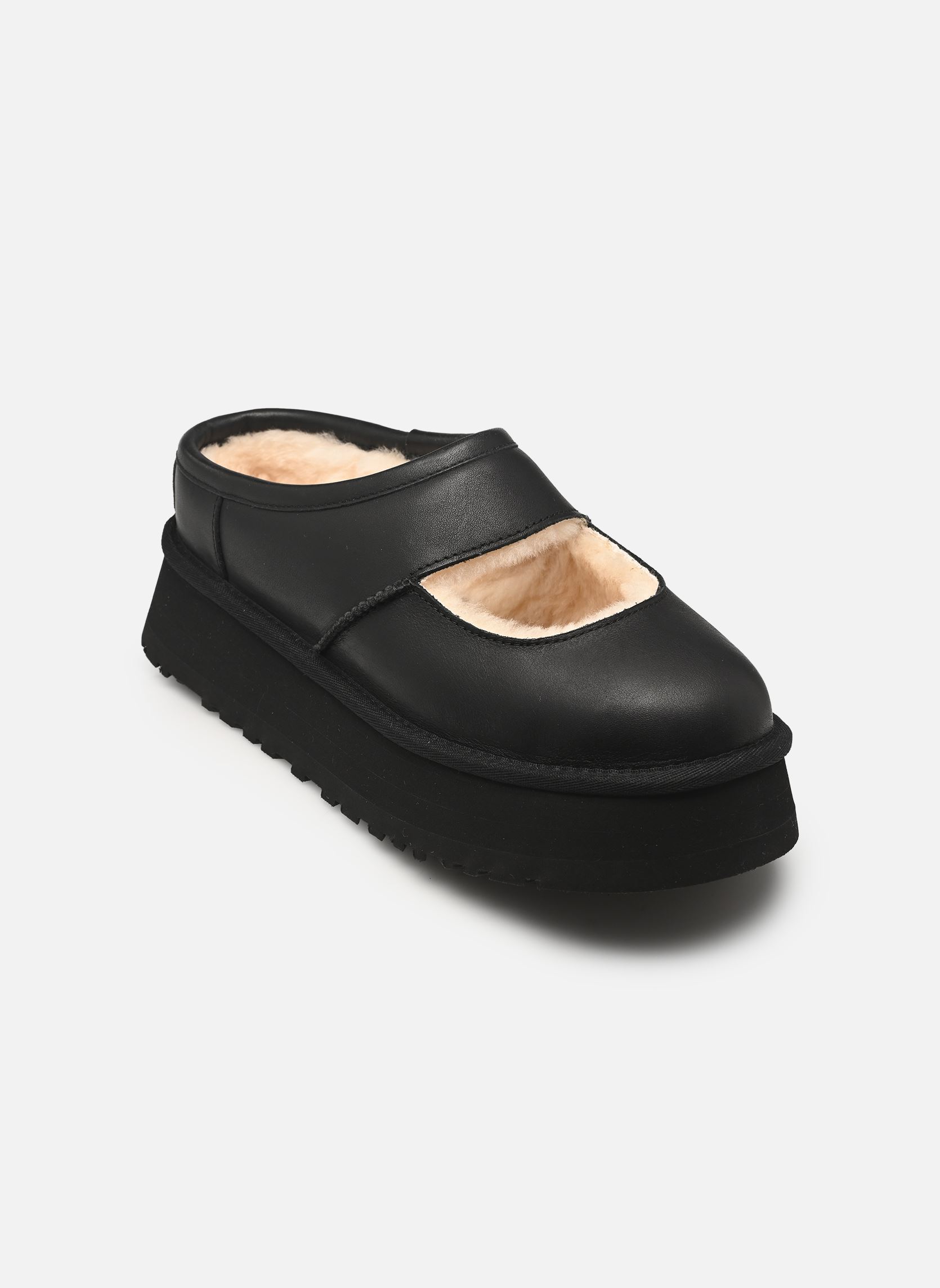 Chaussons UGG W Bea Mary Jane LTHR pour Femme