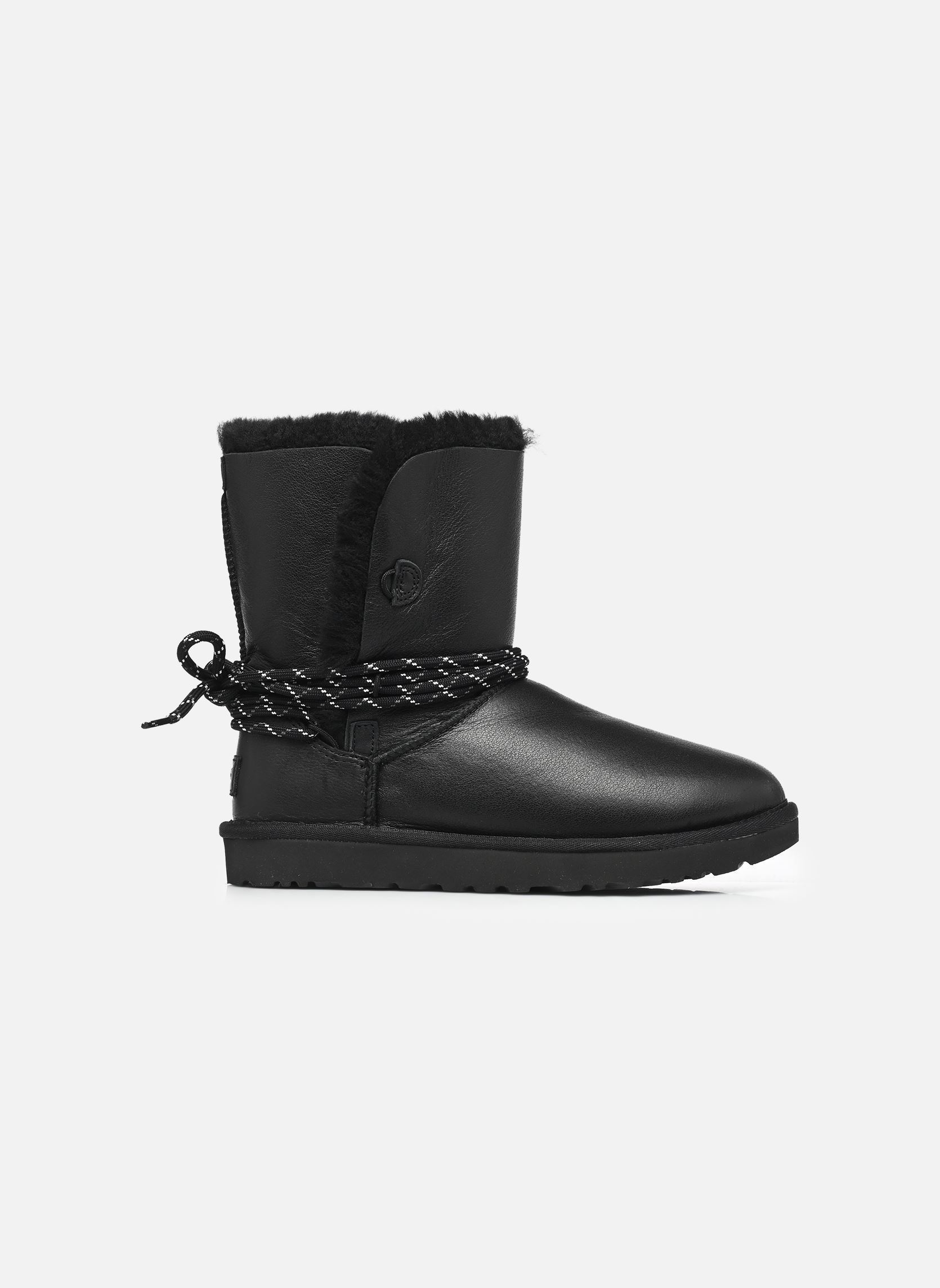 Bottines fourrées W Bailey Tie LTHR femme noir UGG Bottines fourrées W Bailey Tie LTHR femme noir BLACK