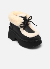 Veterlaarsjes W Esmee Leather Lace up dames zwart