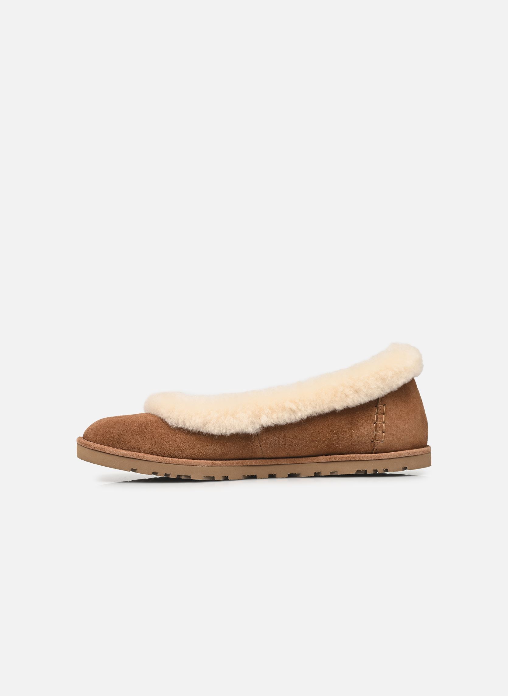 Klassieke ballerina's W Zora Ballet Flat dames bruin UGG Klassieke ballerina's W Zora Ballet Flat dames bruin CHESTNUT