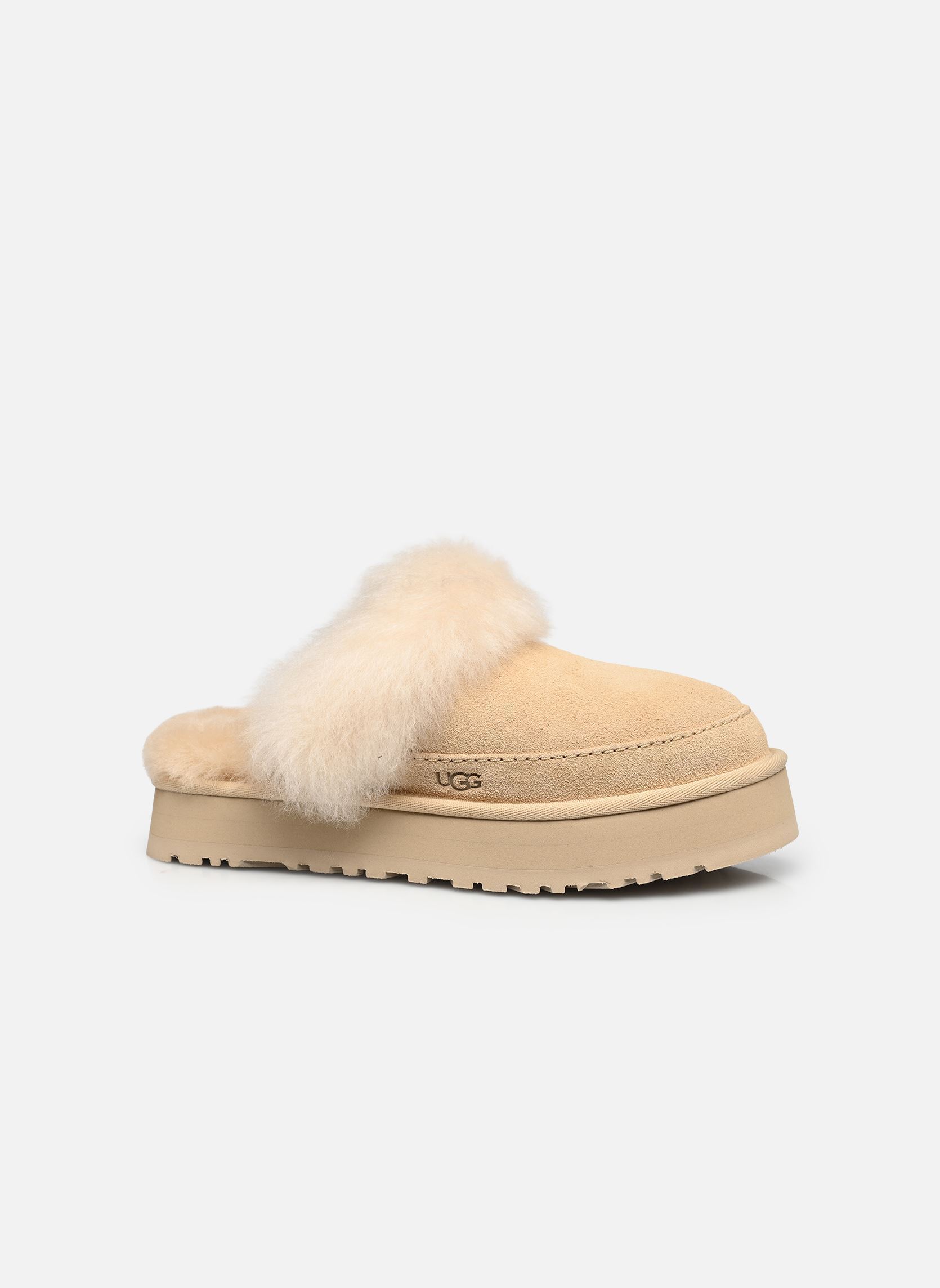 Chaussons W Disquette Chalet femme beige UGG Chaussons W Disquette Chalet femme beige SANDCASTLE