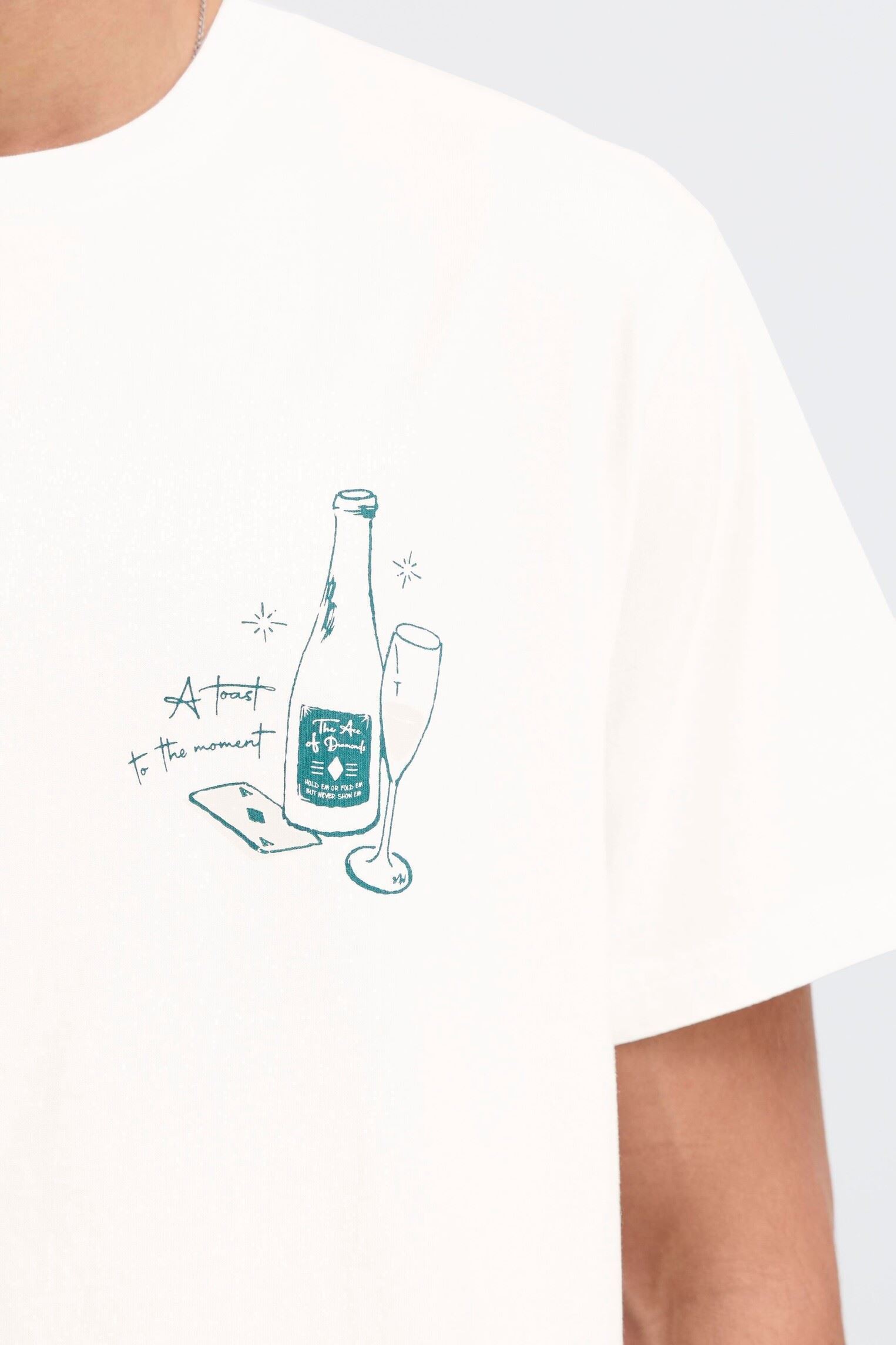 T-shirts met korte mouwen Sdrae heren wit SOLID T-shirts met korte mouwen Sdrae heren wit OFF WHITE