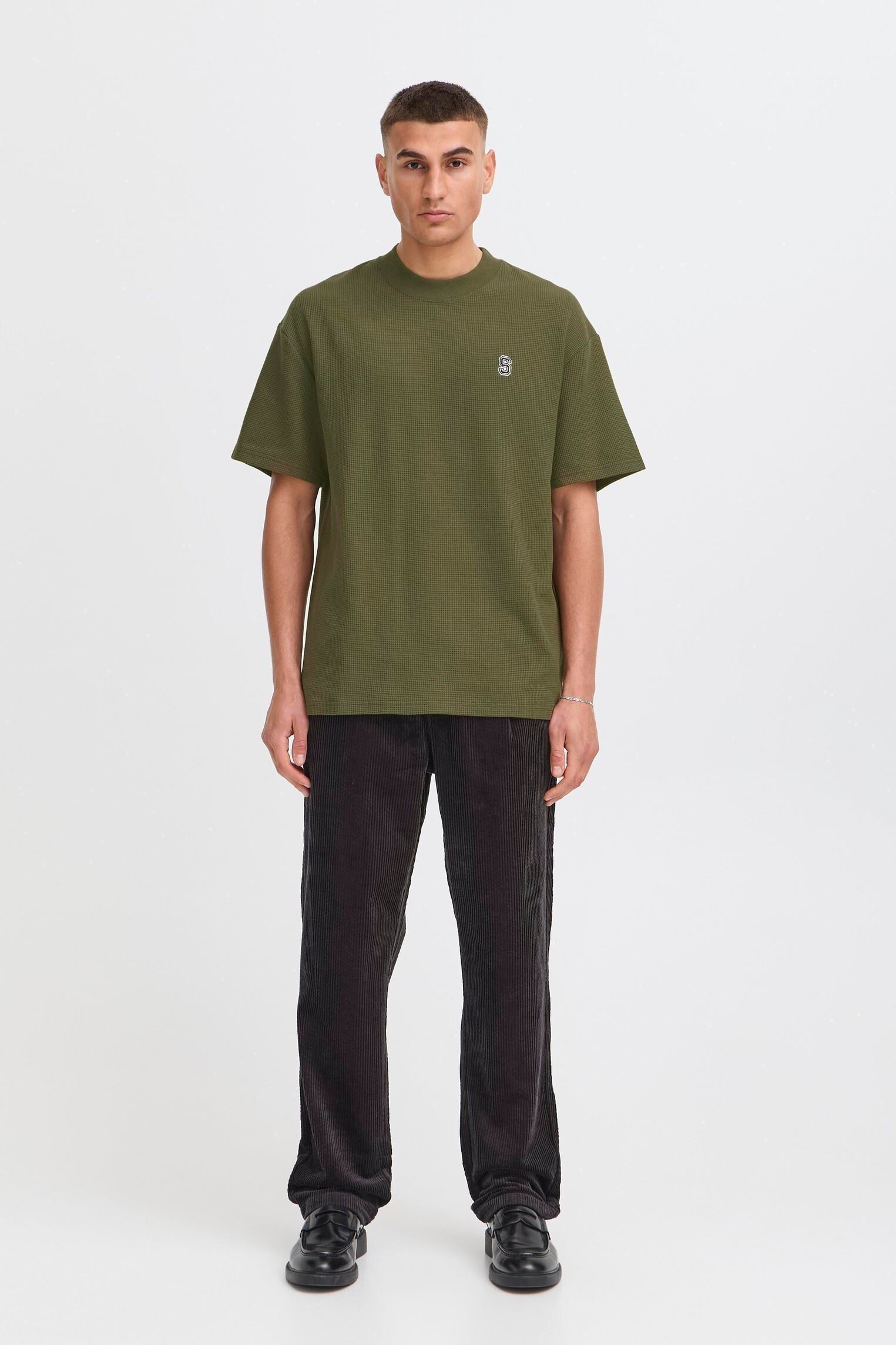 Kurzarm-T-Shirts Sdraul herren grün SOLID Kurzarm-T-Shirts Sdraul herren grün IVY GREEN