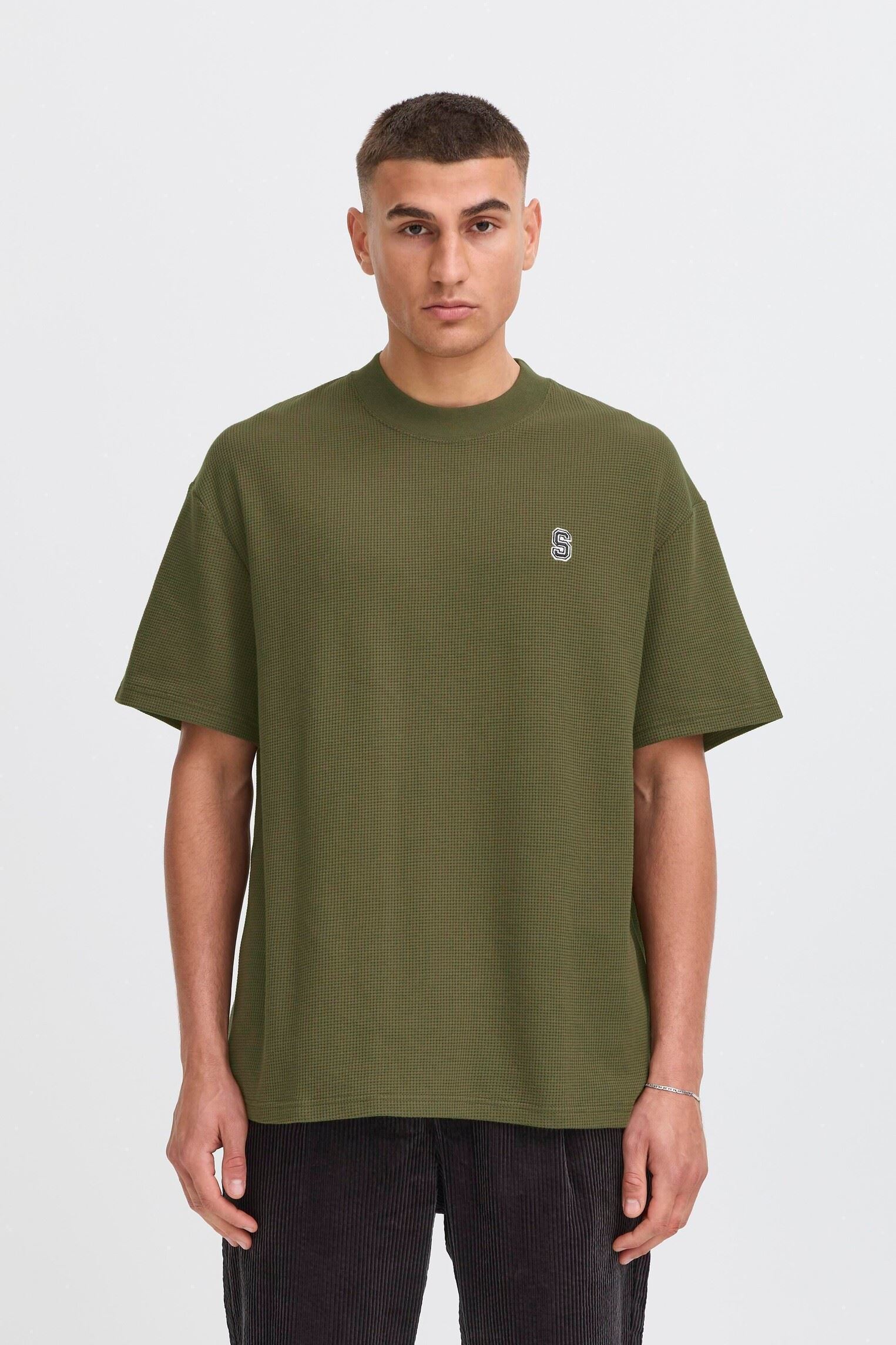 Kurzarm-T-Shirts Sdraul herren grün SOLID Kurzarm-T-Shirts Sdraul herren grün IVY GREEN