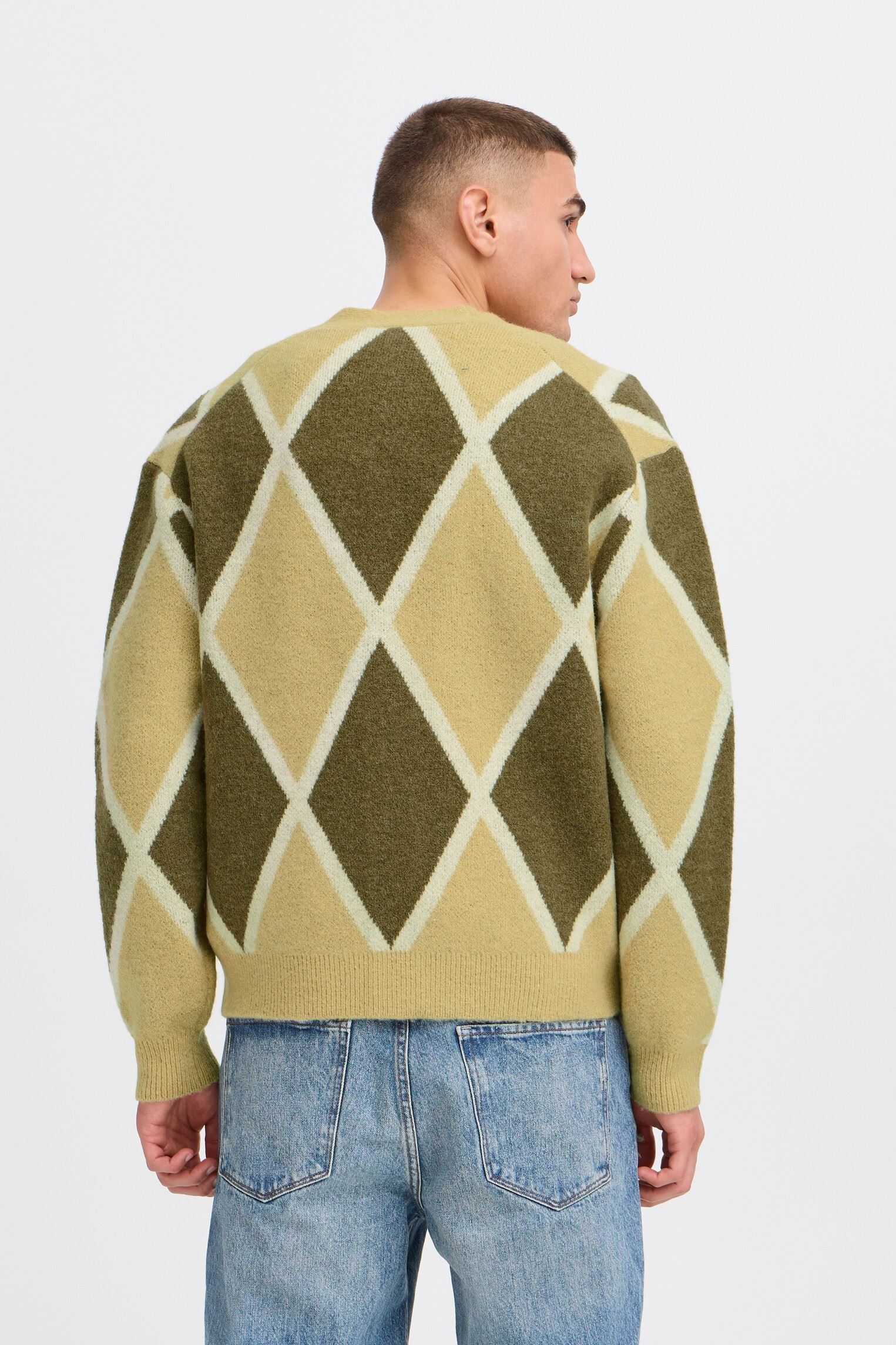 gilet de noël vert père noël & amis pour garçon