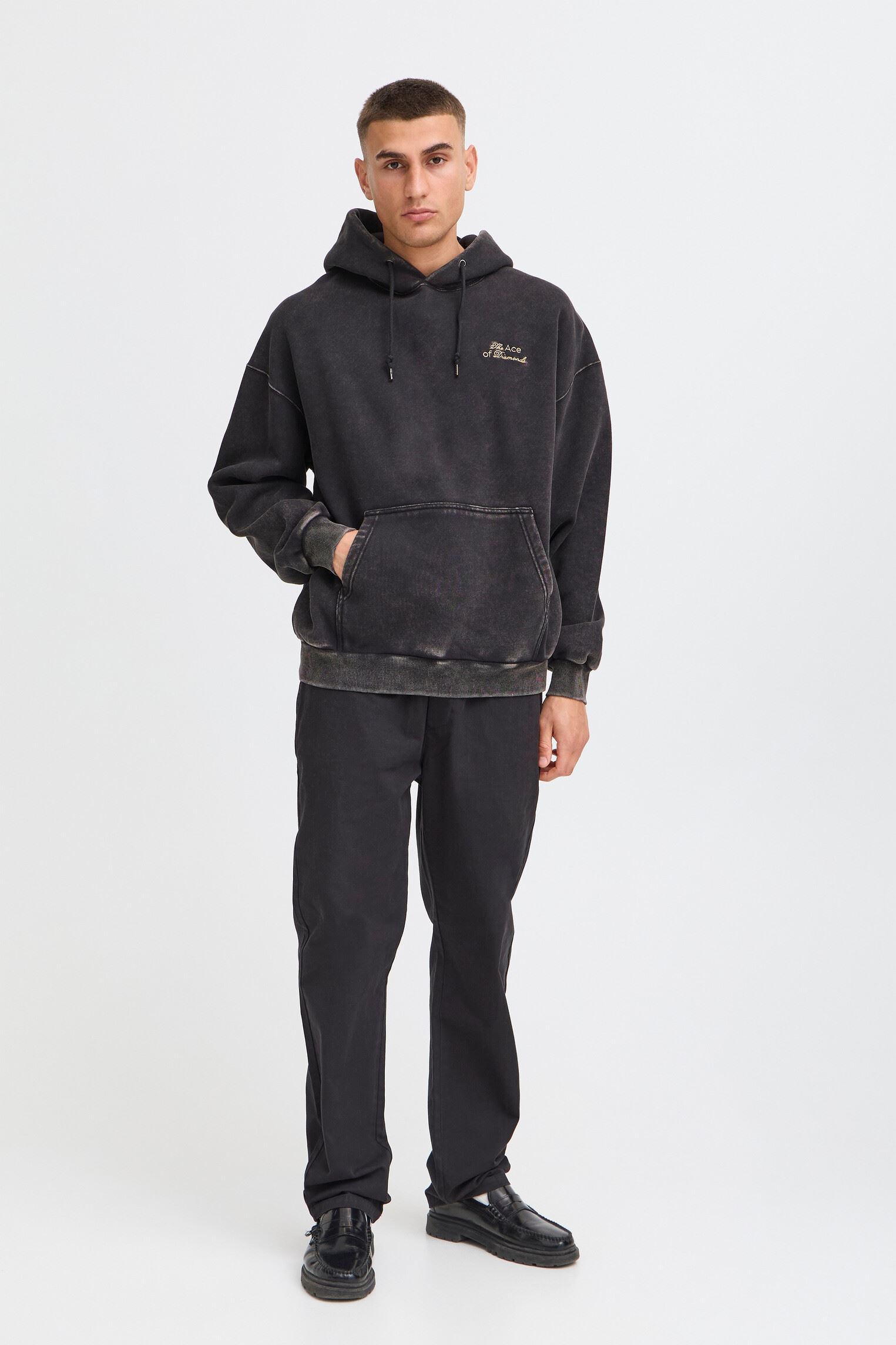 Sweats à capuche Sdraheem homme noir SOLID Sweats à capuche Sdraheem homme noir TRUE BLACK