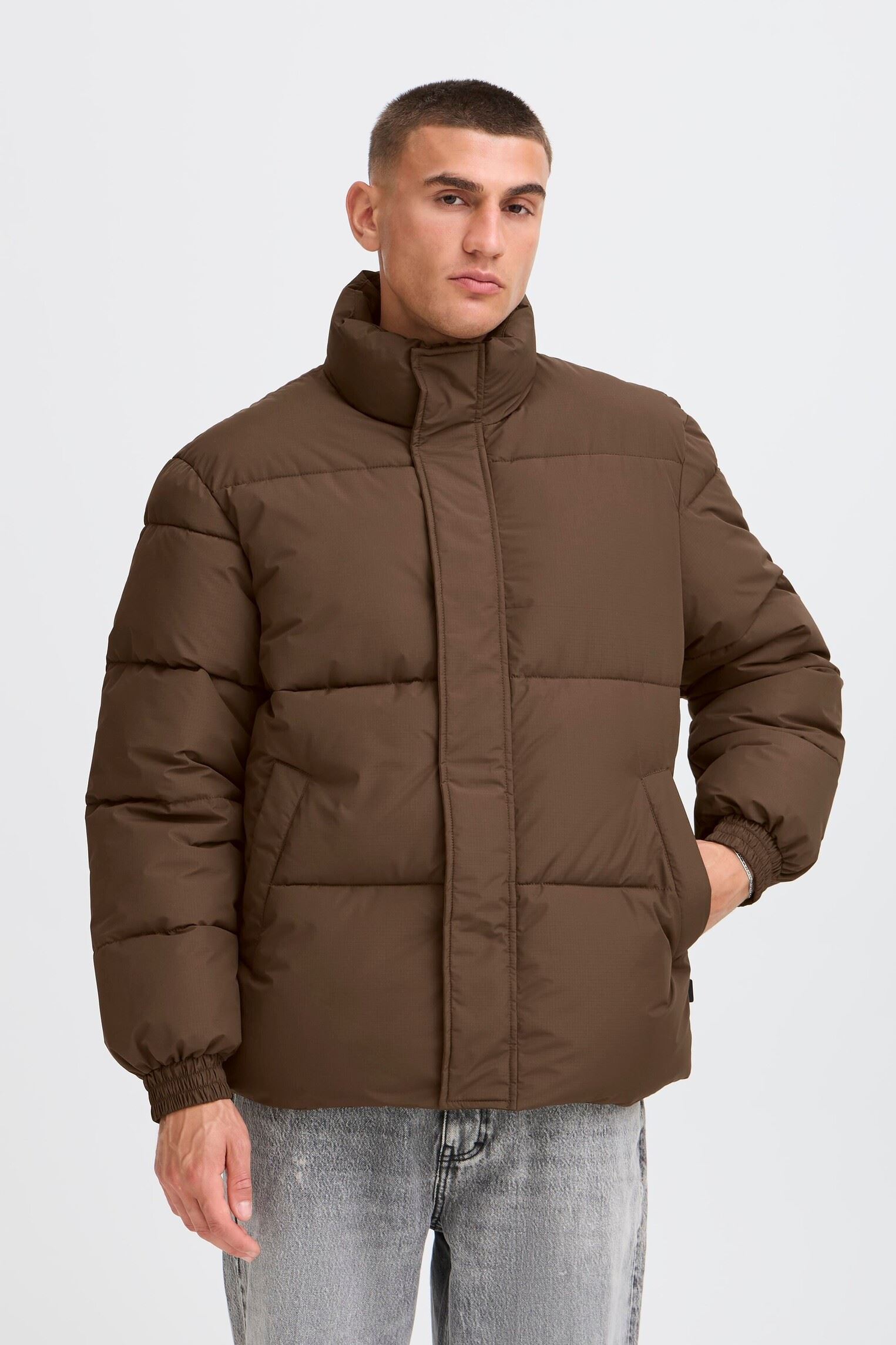 Gewatteerde jassen Sdroy Short heren bruin SOLID Gewatteerde jassen Sdroy Short heren bruin SLATE BLACK