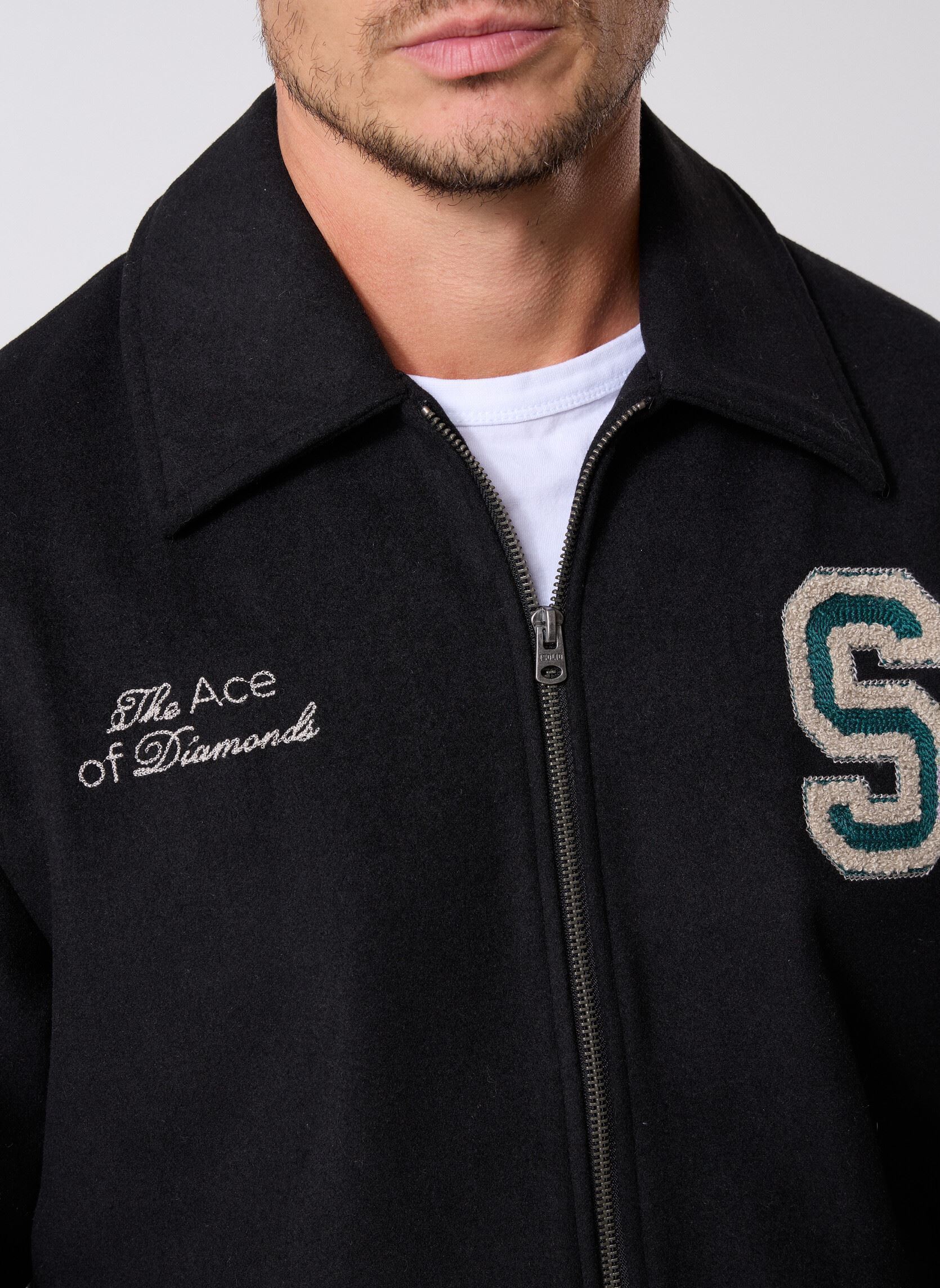 Jacken Sdreid College herren schwarz SOLID Jacken Sdreid College herren schwarz TRUE BLACK