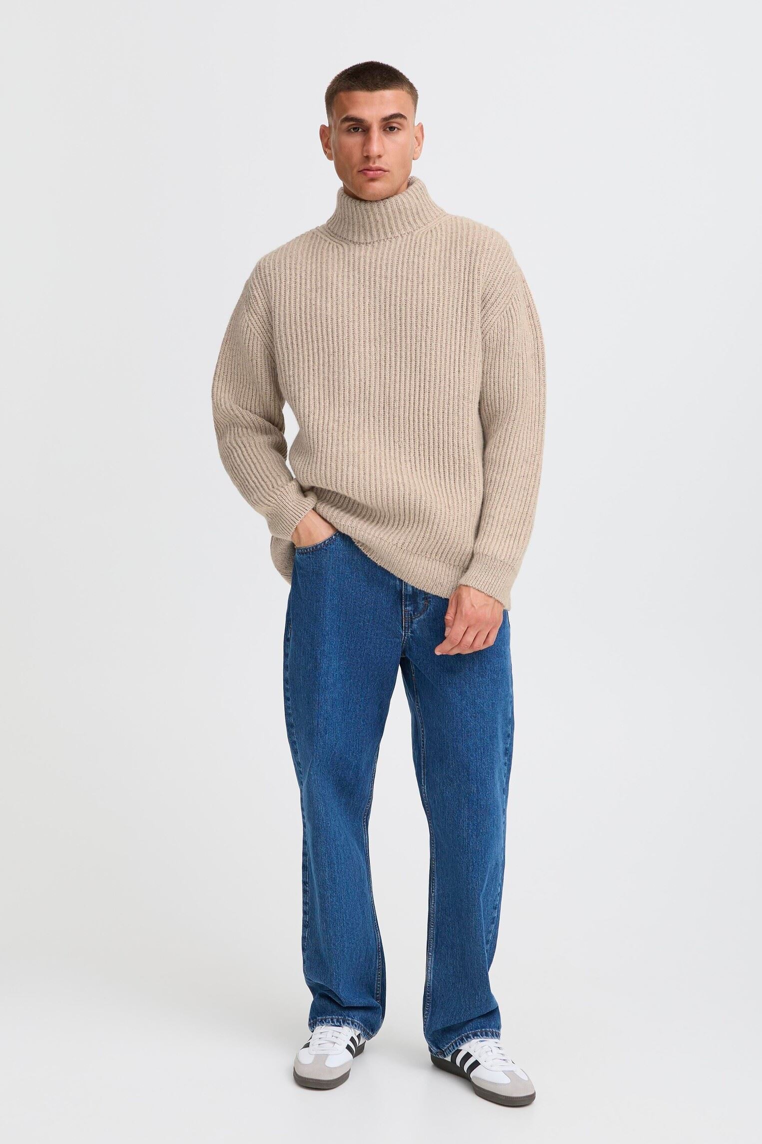 Pulls Sdstiles homme blanc SOLID Pulls Sdstiles homme blanc OATMEAL MELANGE