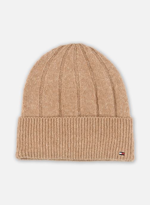 Tommy Hilfiger Bonnets Th Flag Fluffy Beani AW0AW17779 femme marron