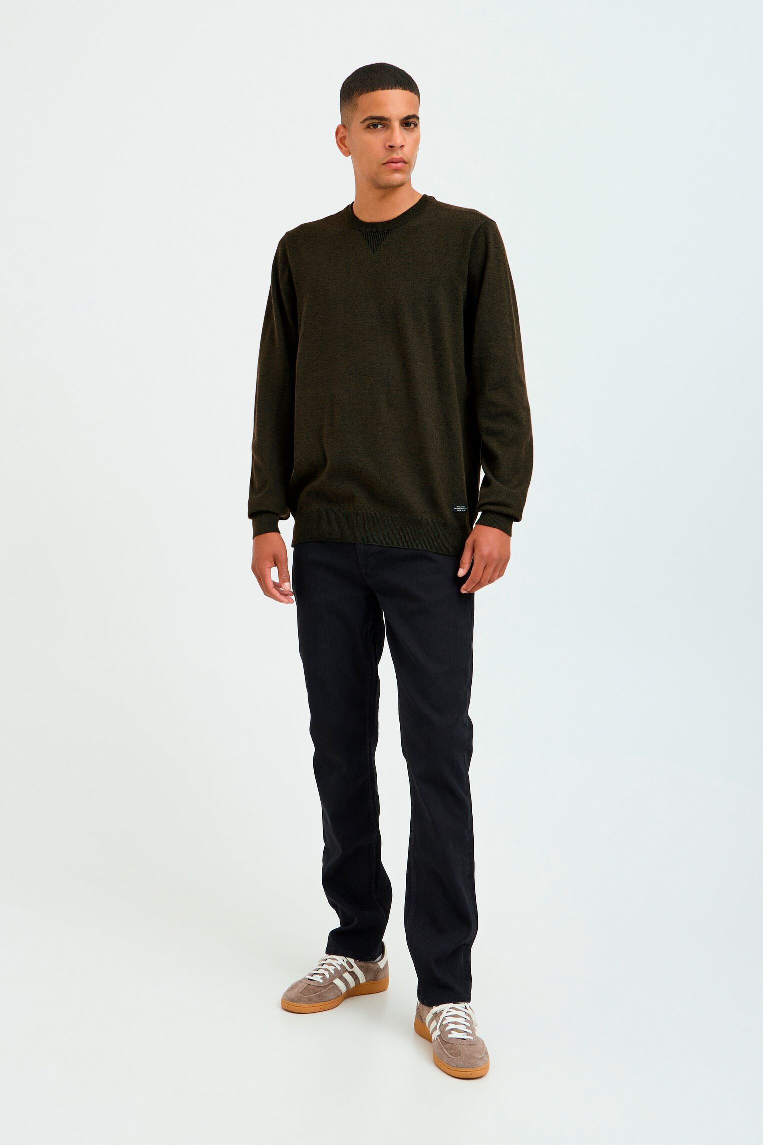 Pulls Bhbruton Crew Neck Knit Noos homme vert Blend Pulls Bhbruton Crew Neck Knit Noos homme vert FOREST NIGHT