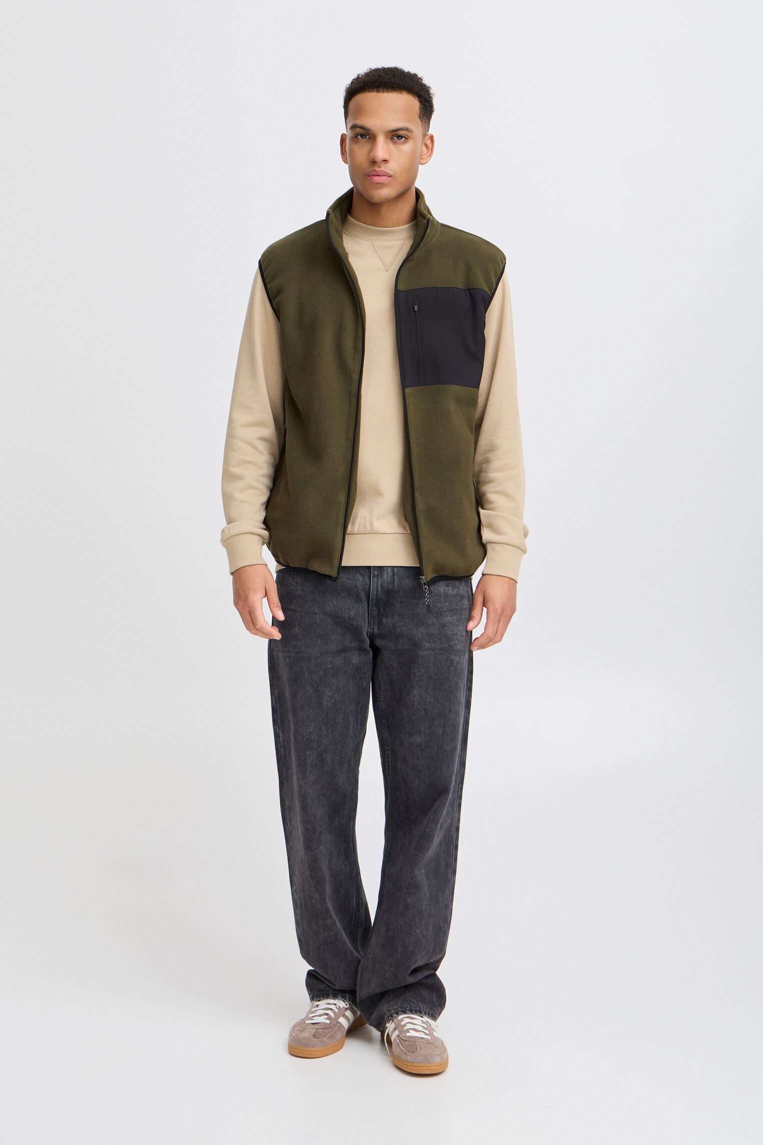 Polares Bhmario Vest hombre verde Blend Polares Bhmario Vest hombre verde FOREST NIGHT