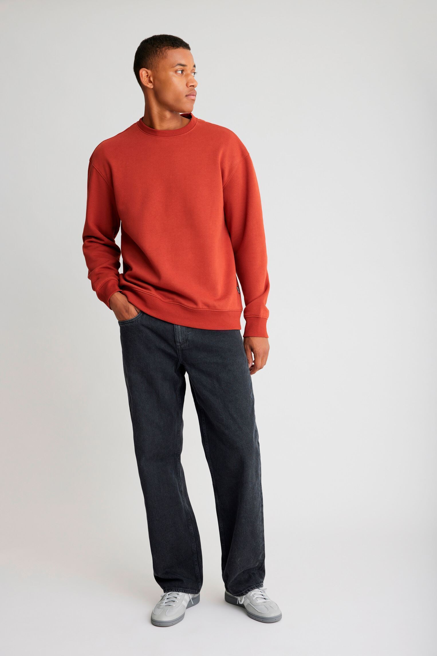 Sweats Bhjust Sweat homme orange Blend Sweats Bhjust Sweat homme orange BURNT HENNA