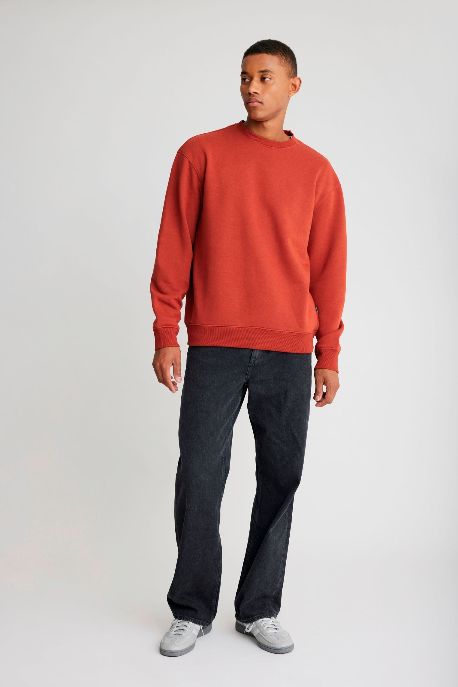 Sweats Bhjust Sweat homme orange Blend Sweats Bhjust Sweat homme orange BURNT HENNA